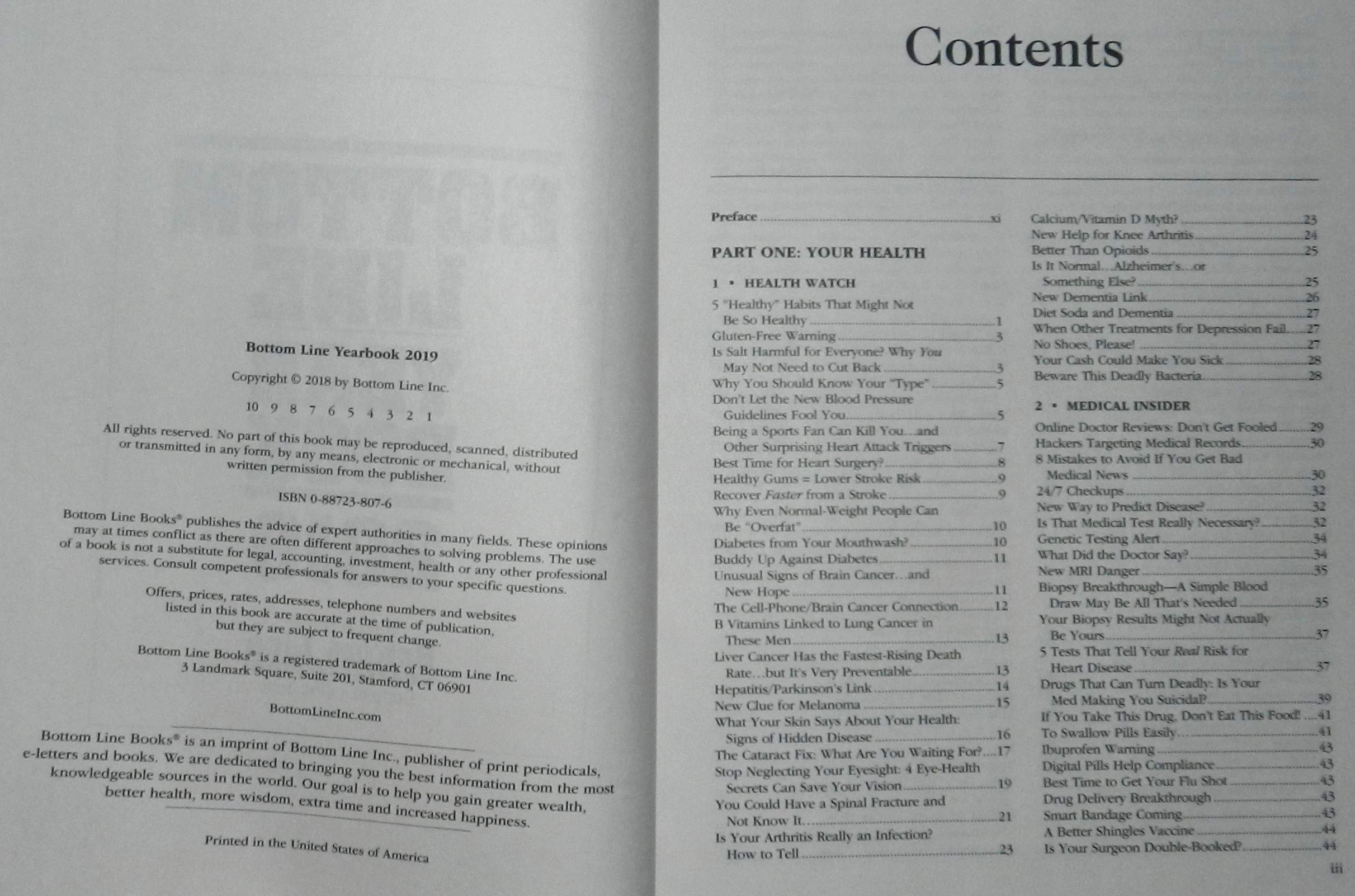 Bottom Line Year Book 2019 used book depot
