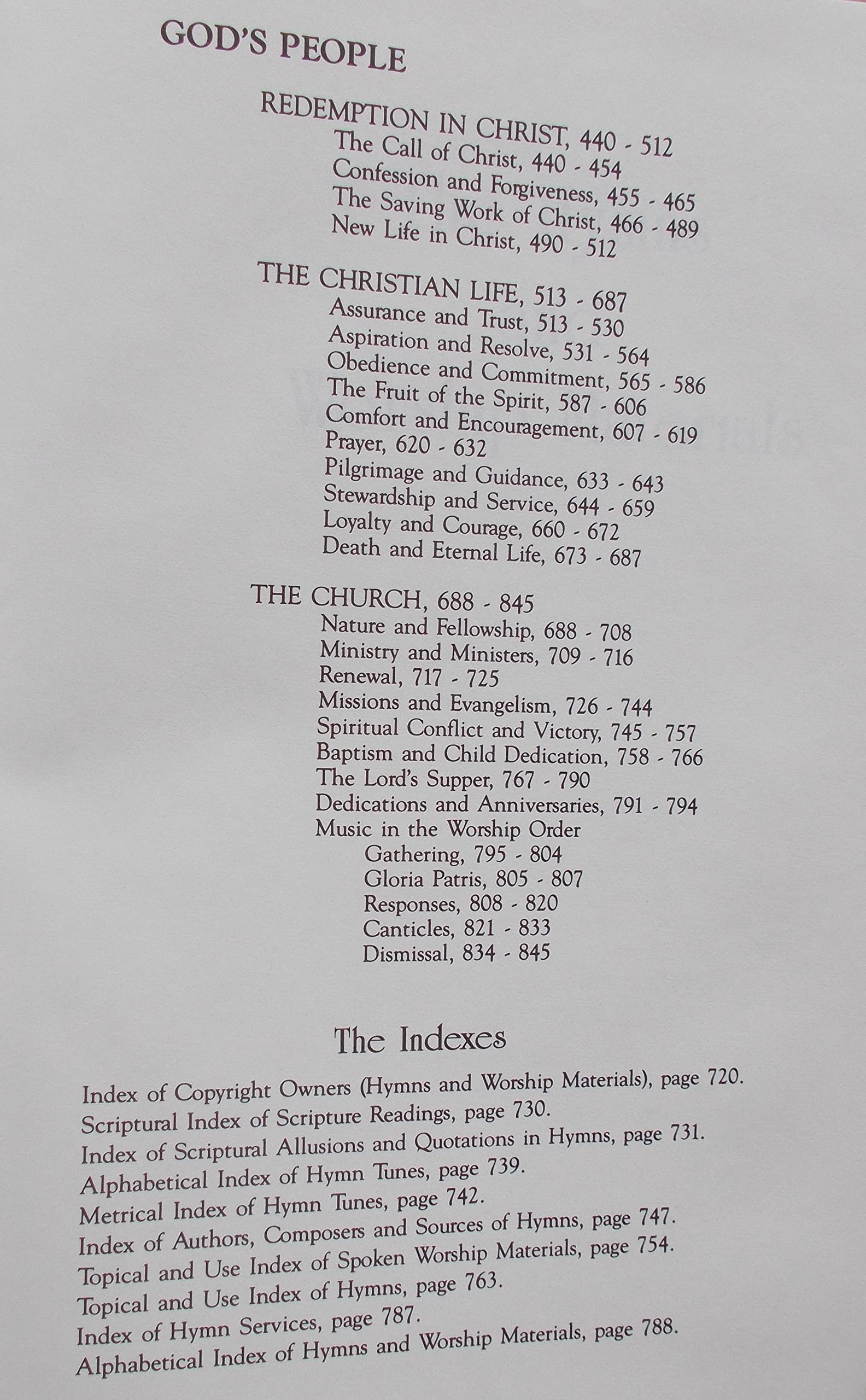 Worshiping Church: A Hymnal