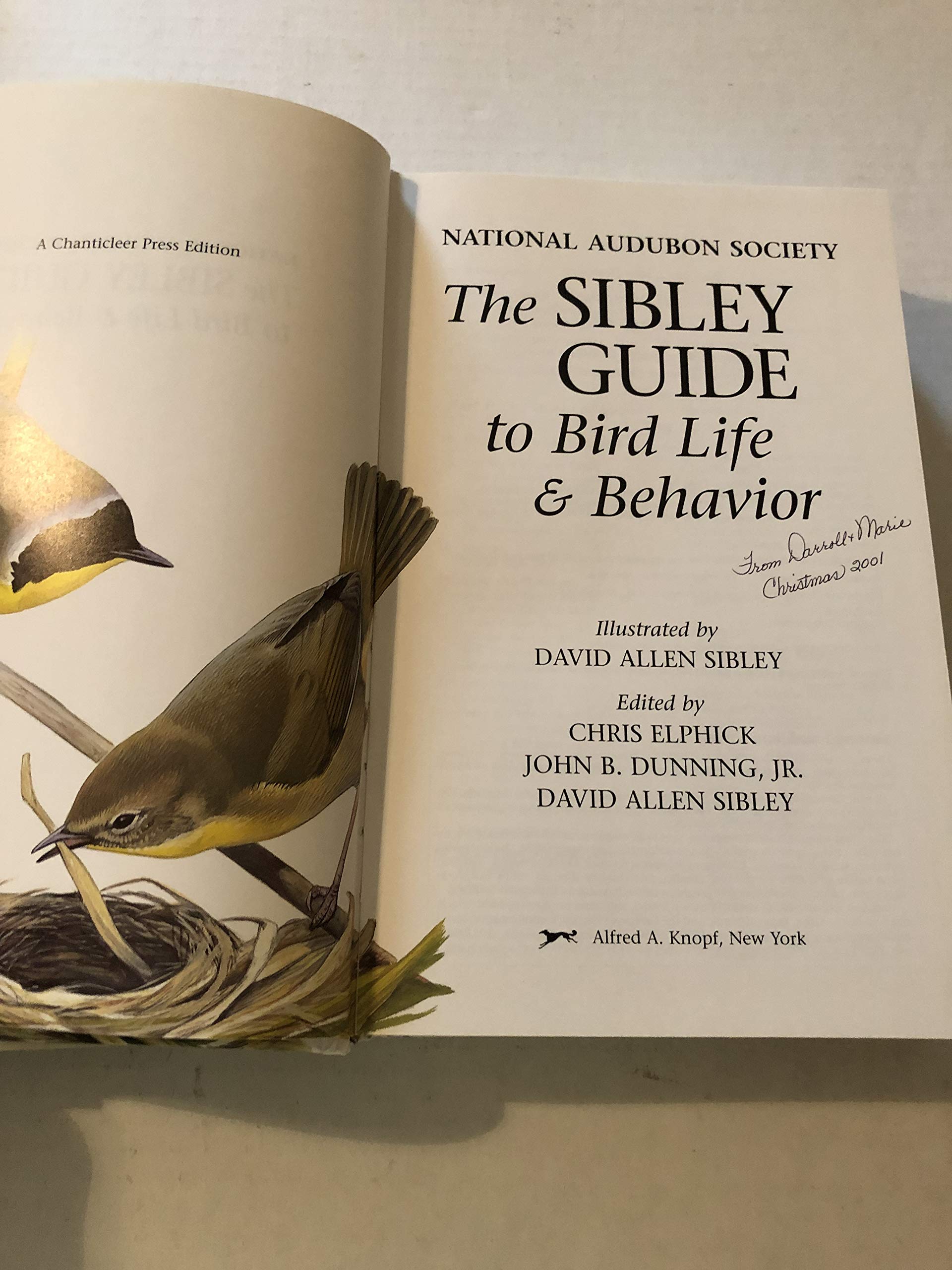 The Sibley Guide to Bird Life & Behavior used book depot
