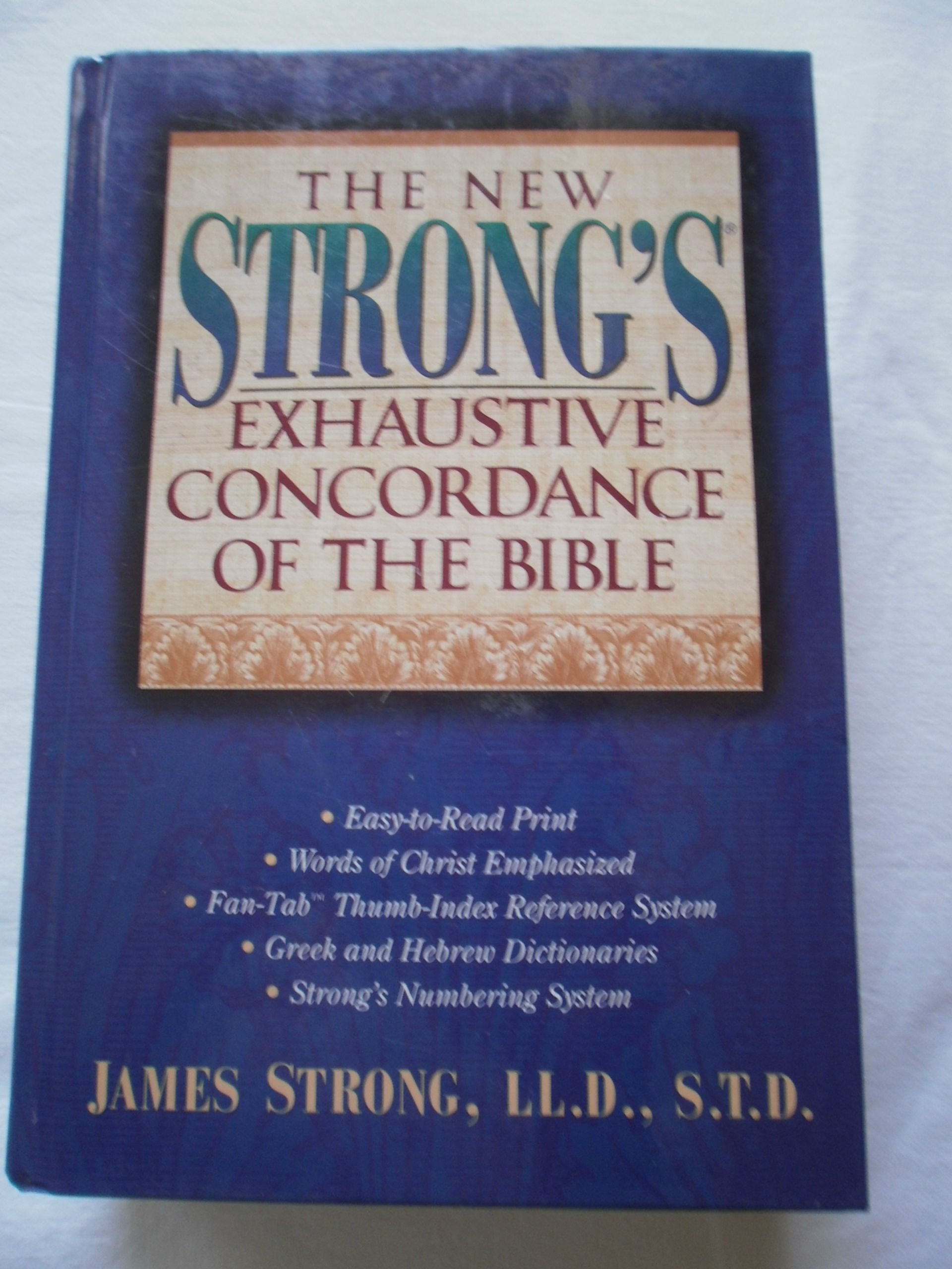 The New Strong's Exhaustive Concordance of The Bible used book depot