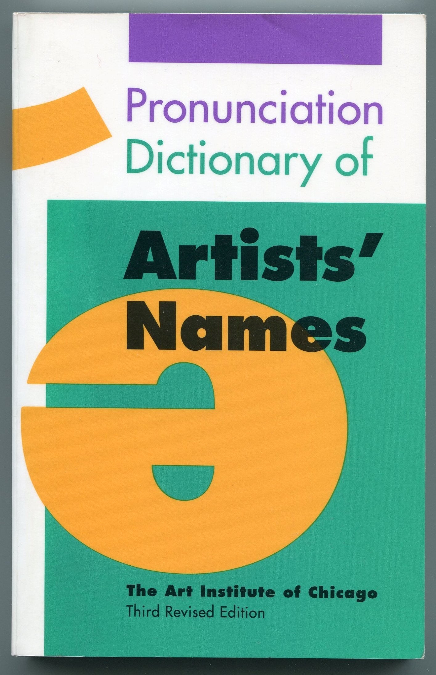 Pronunciation Dictionary of Artists' Names used book depot