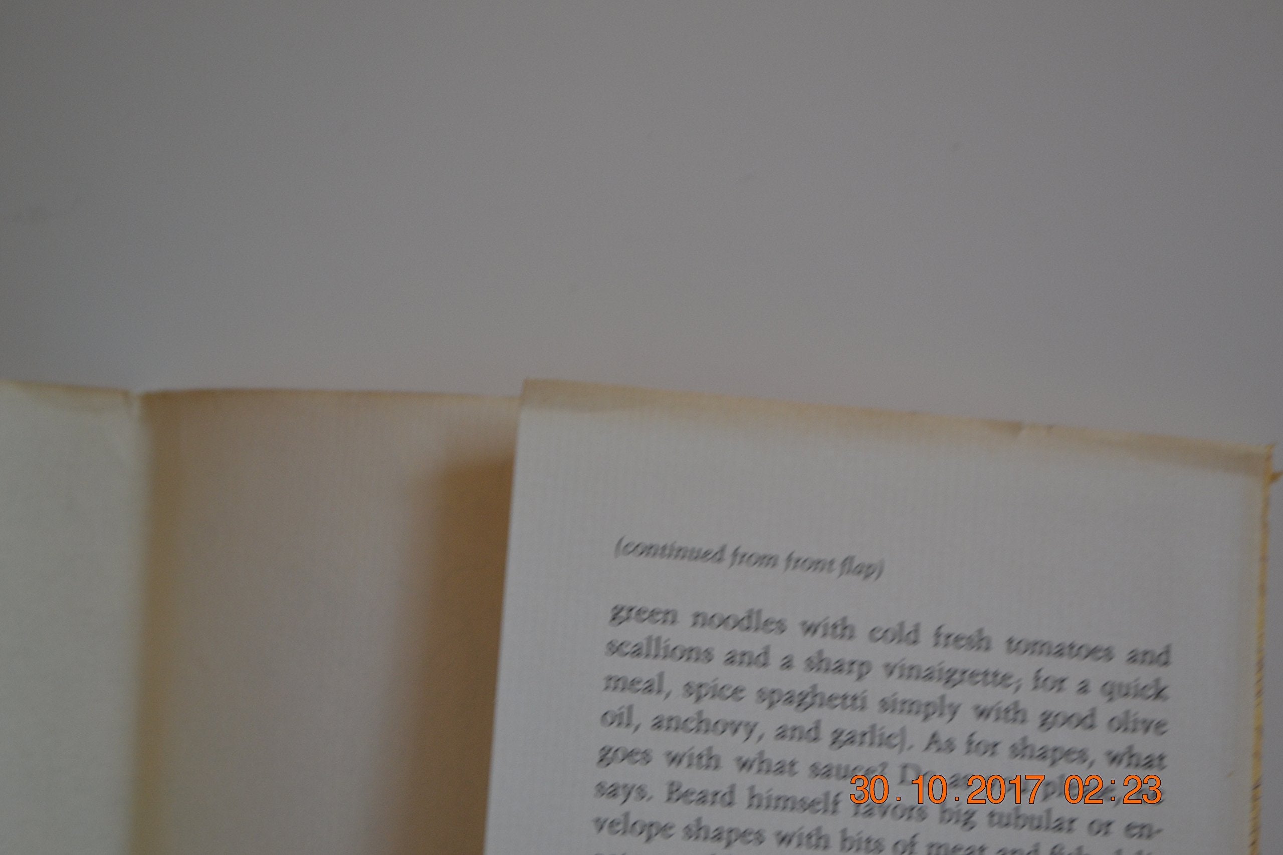 Beard on Pasta used book depot