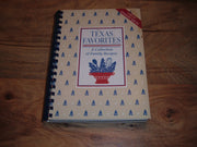 Texas Favorites-A Collection of Family Recipes-by H.E.B. Grocery Stores, Copyrighted 1985. Plastic comb binding. used book depot