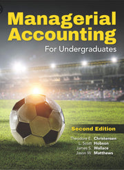 MANAGERIAL ACCOUNTING F/UNDERGRADUATES used book depot