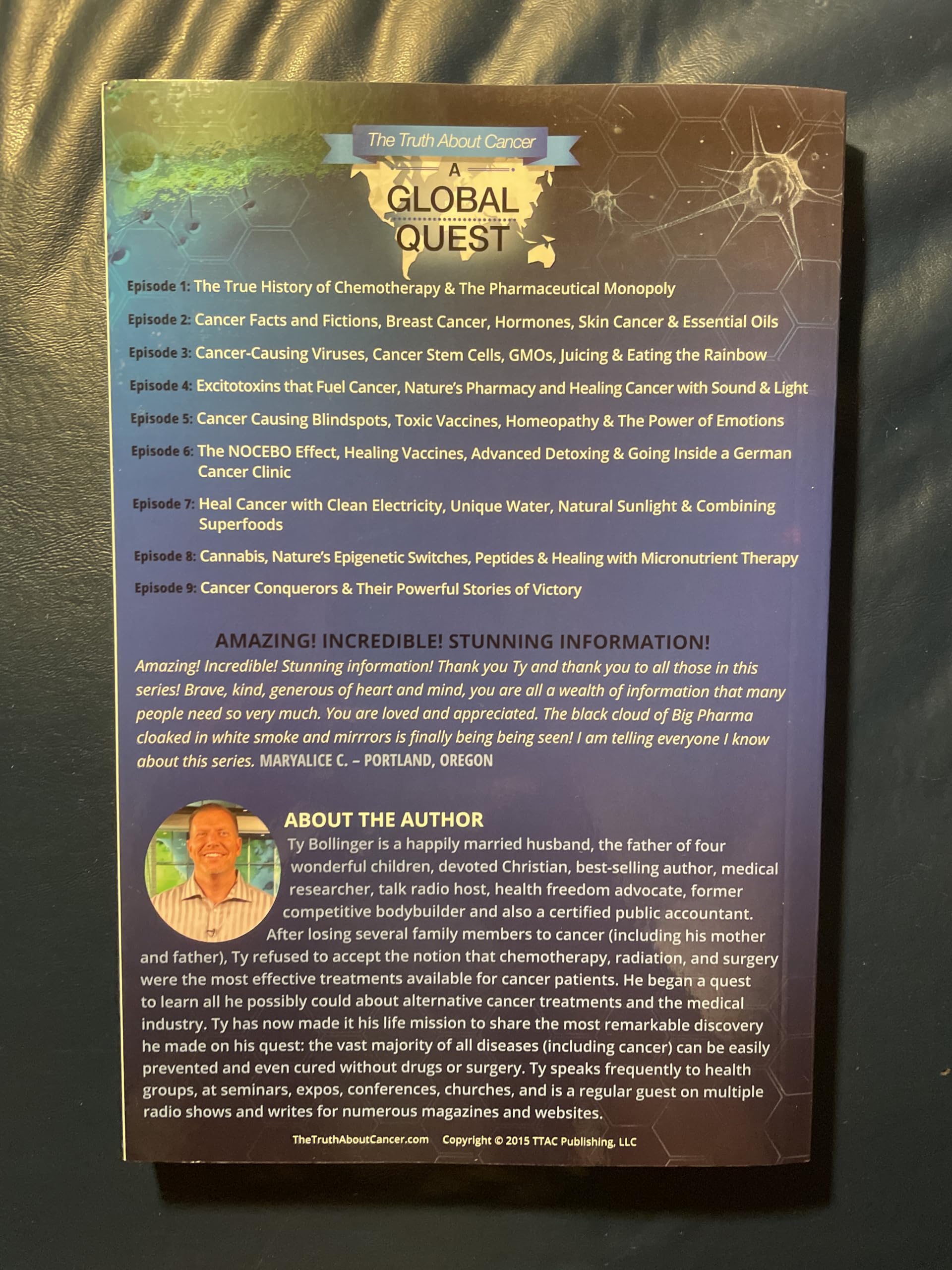 The Truth About Cancer A Global Quest 9 Episodes Complete Transcripts used book depot