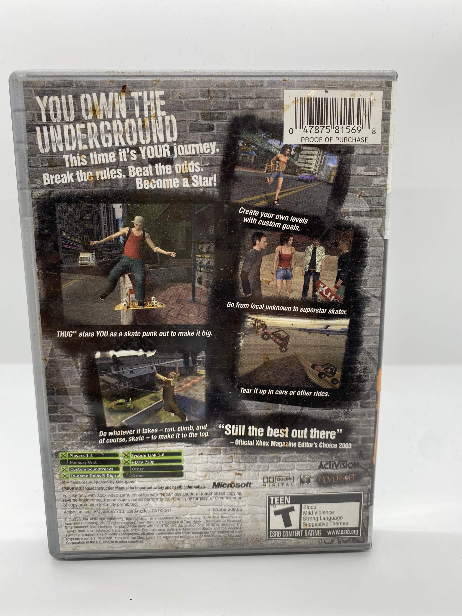 Tony Hawk's Underground - Xbox used book depot
