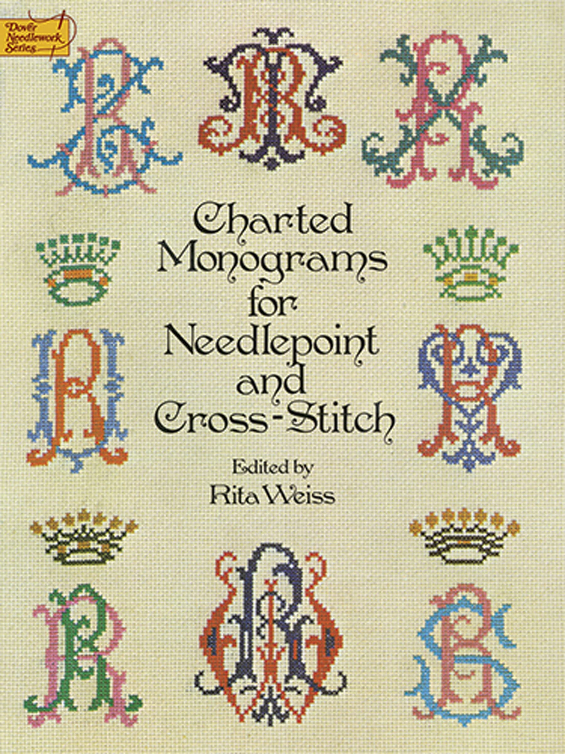 Charted Monograms for Needlepoint and Cross-Stitch (Dover Crafts: Embroidery & Needlepoint) used book depot