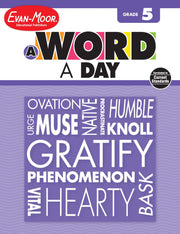 A Word a Day, Grade 5 Teacher Edition used book depot