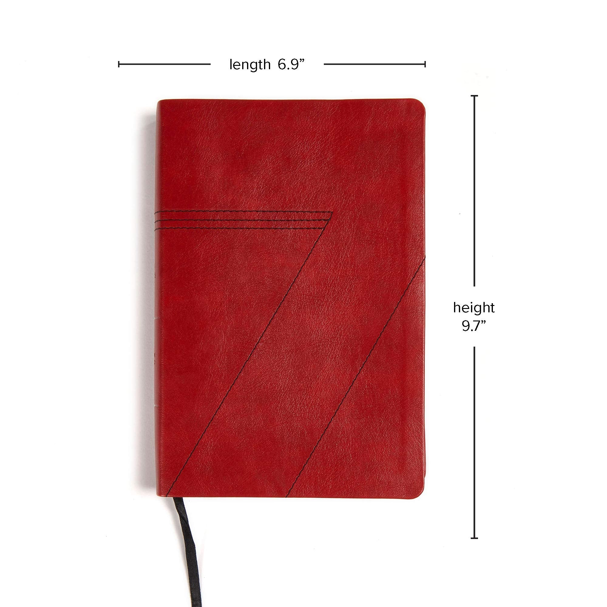 CSB Seven Arrows Bible, Crimson LeatherTouch: The How-to-Study Bible for Students used book depot