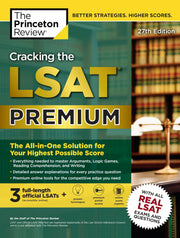 Cracking the LSAT Premium with 3 Real Practice Tests, 27th Edition: The All-in-One Solution for Your Highest Possible Score (Graduate School Test Preparation) used book depot