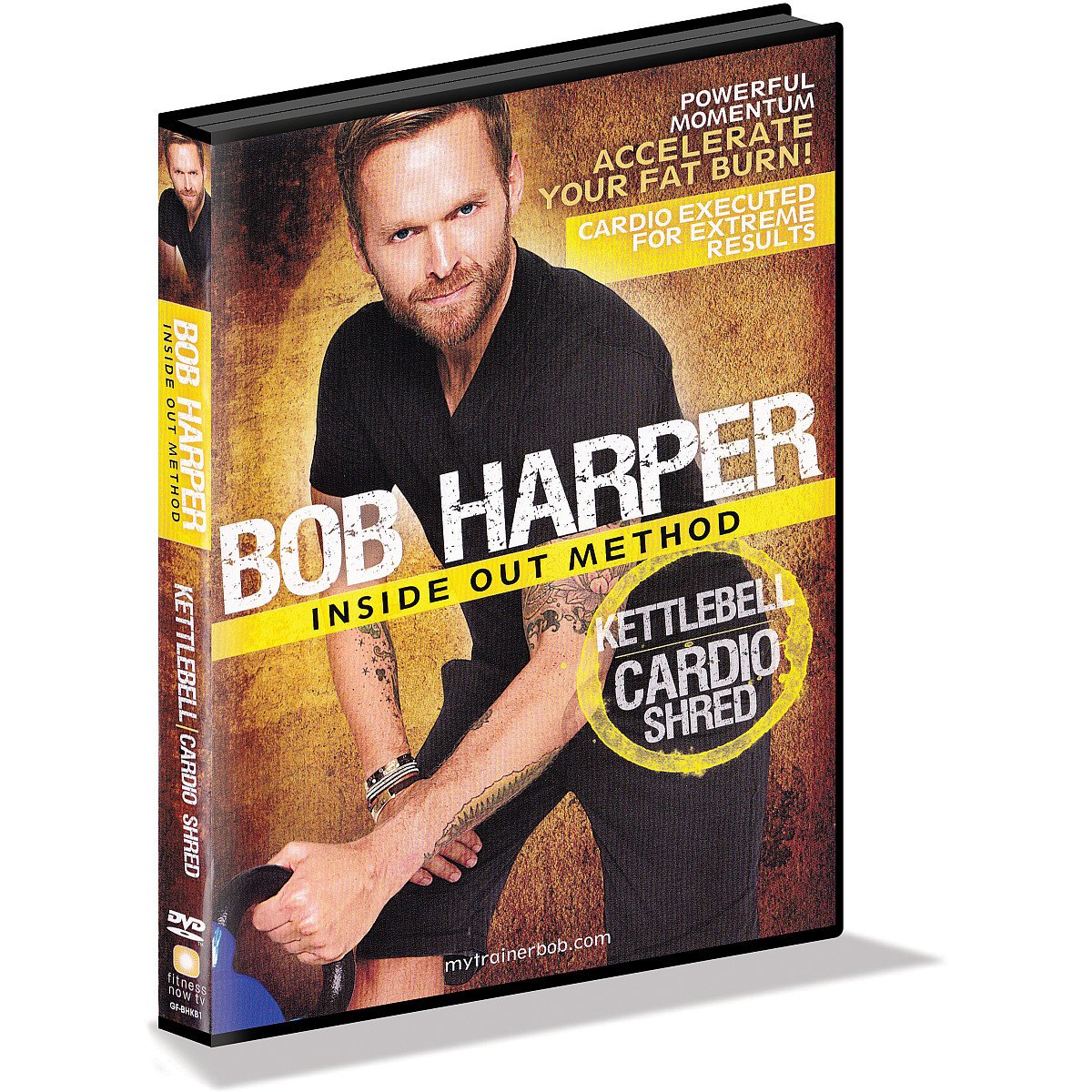 GoFit Bob Harper Inside Out Method – KettleBell Cardio Shred Workout DVD, Cardio Fitness, Maximum Fat Burn, by GoFit used book depot