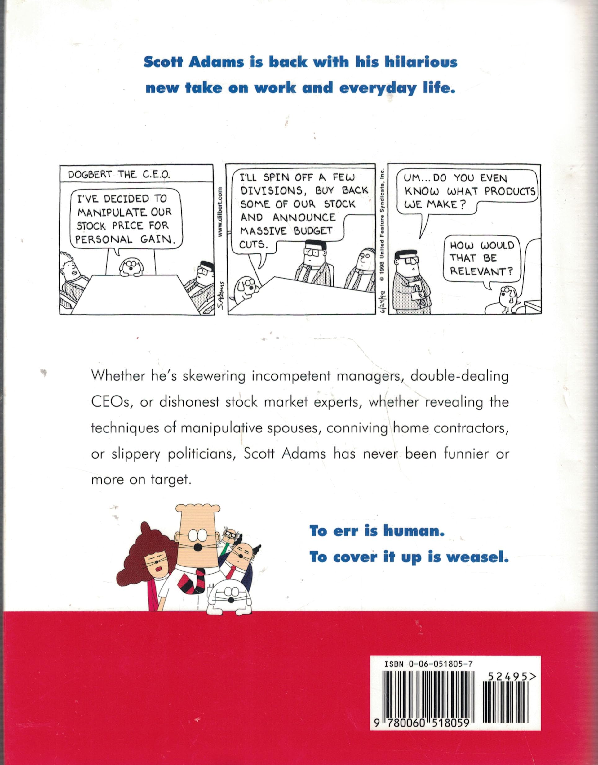 Dilbert and the Way of the Weasel used book depot