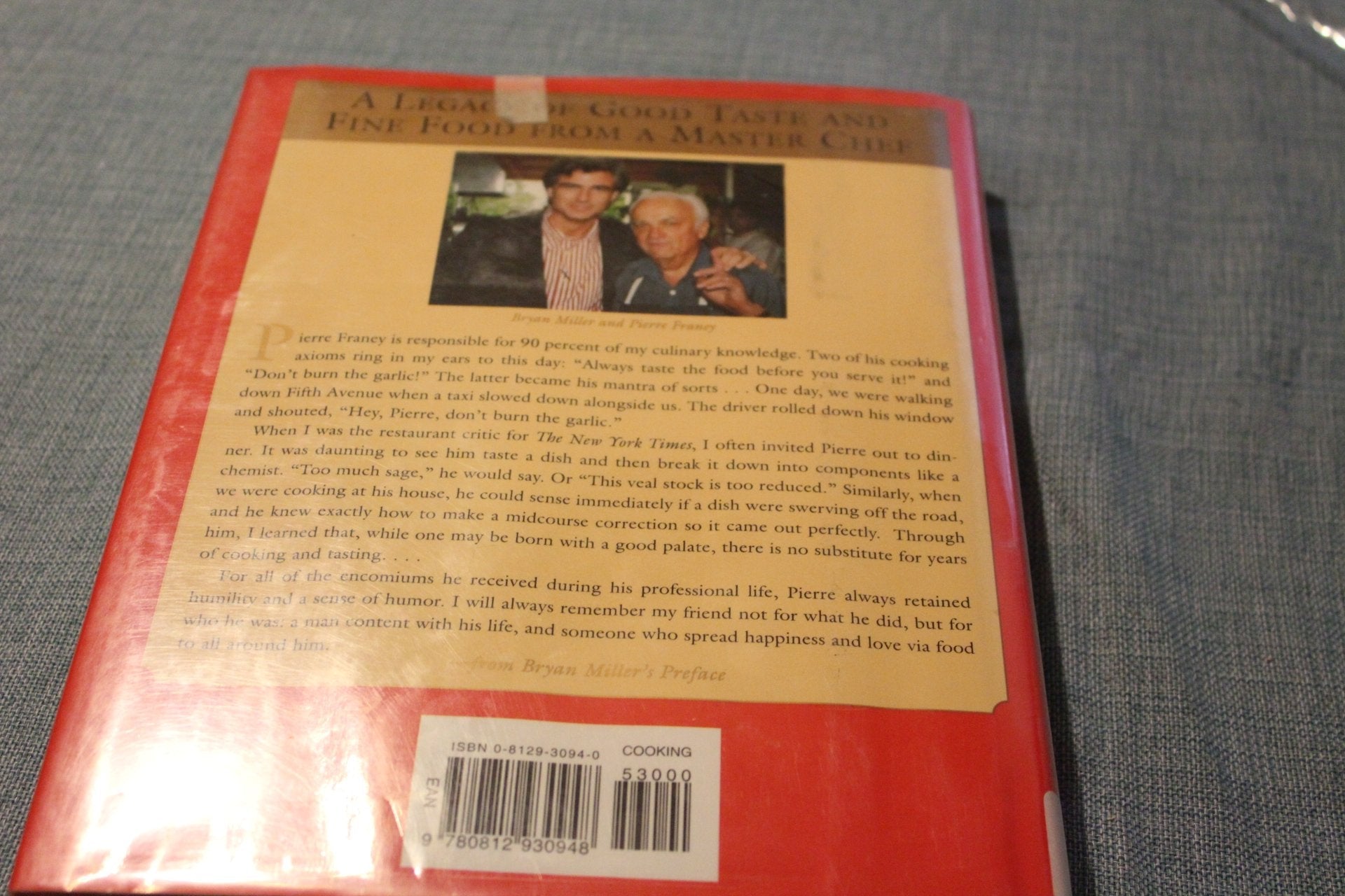 Cooking with the 60-Minute Gourmet: 300 Rediscovered Recipes from Pierre Franey's Classic New York Times Column used book depot