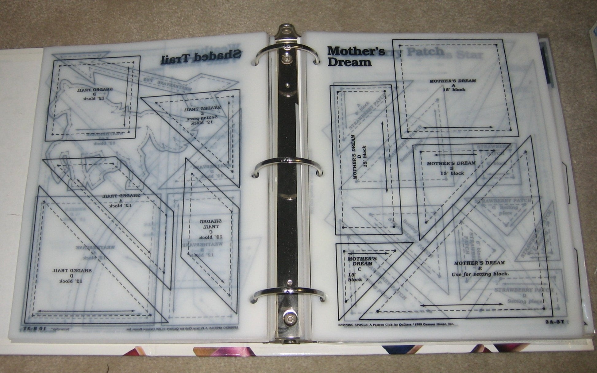 Georgia Bonesteel's Spinning Spools 2 Volume Set (A Pattern Club for Quilters) used book depot
