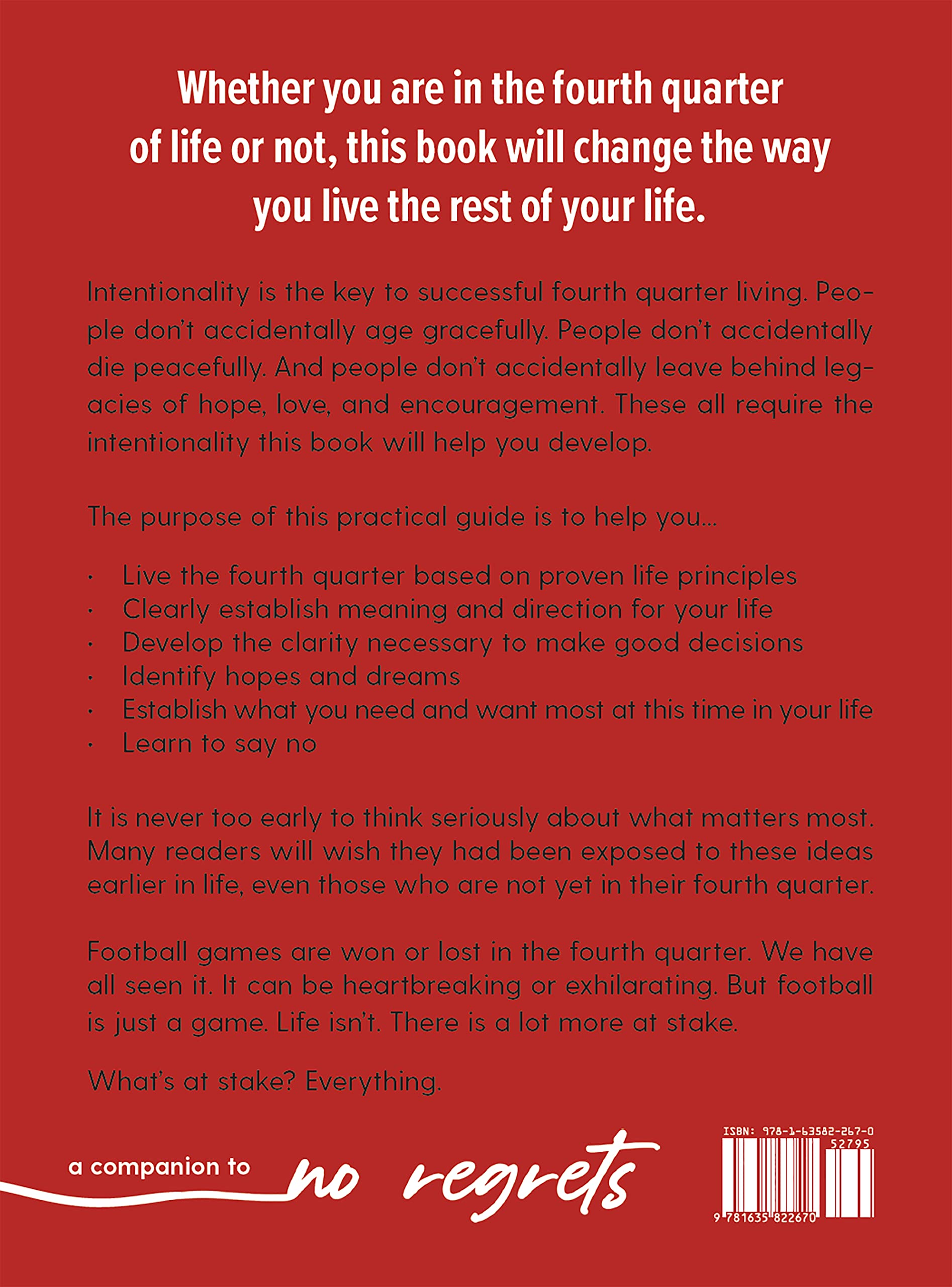 The Fourth Quarter of Your Life: Embracing What Matters Most used book depot