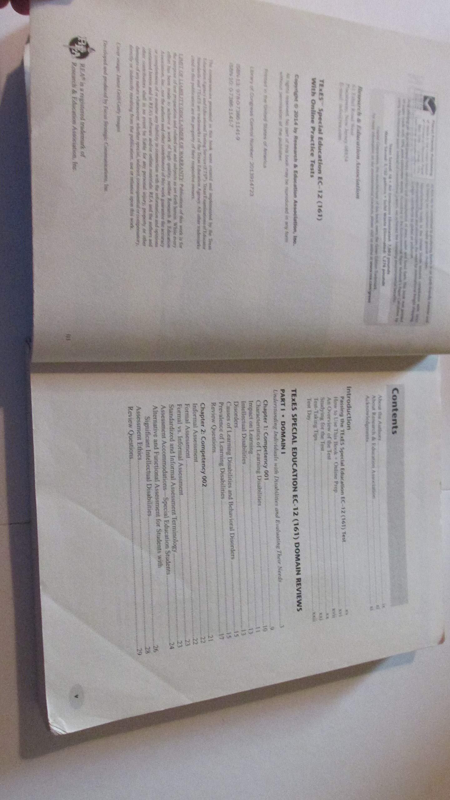 TExES Special Education EC-12 (161) Book + Online (TExES Teacher Certification Test Prep) used book depot