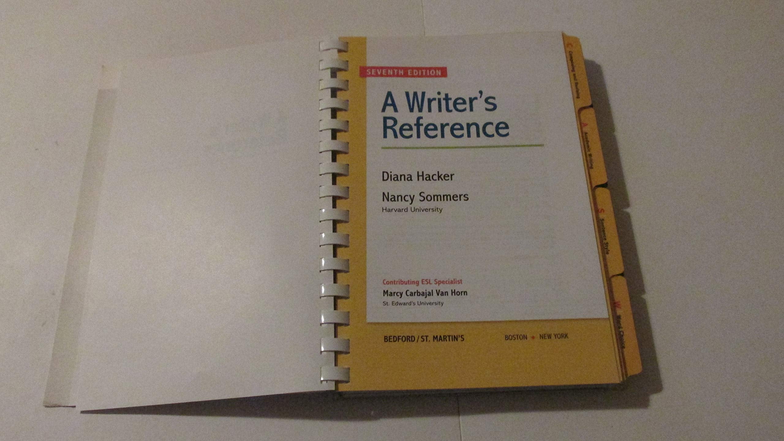 A Writer's Reference used book depot