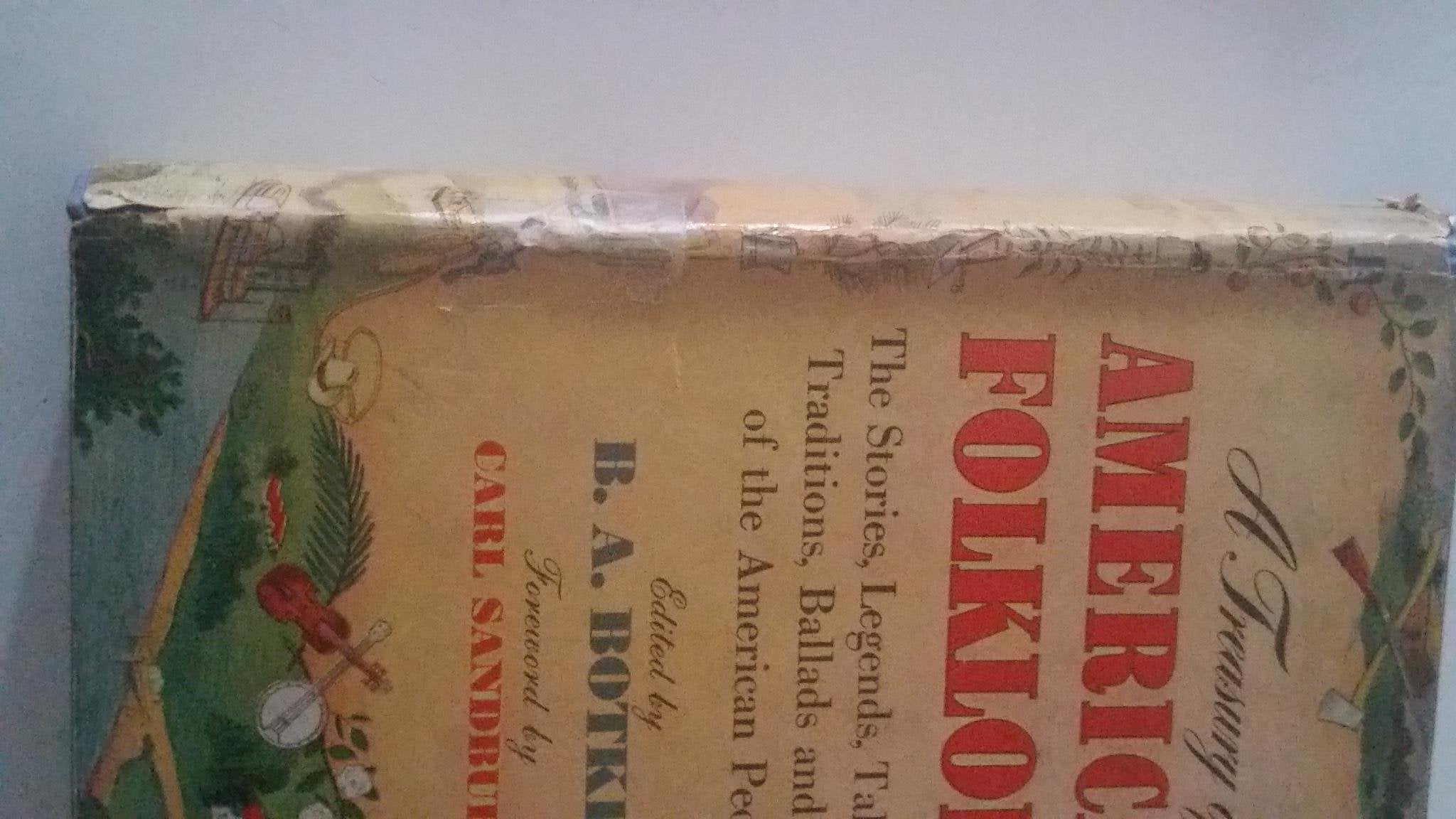 A Treasury of American Folklore used book depot