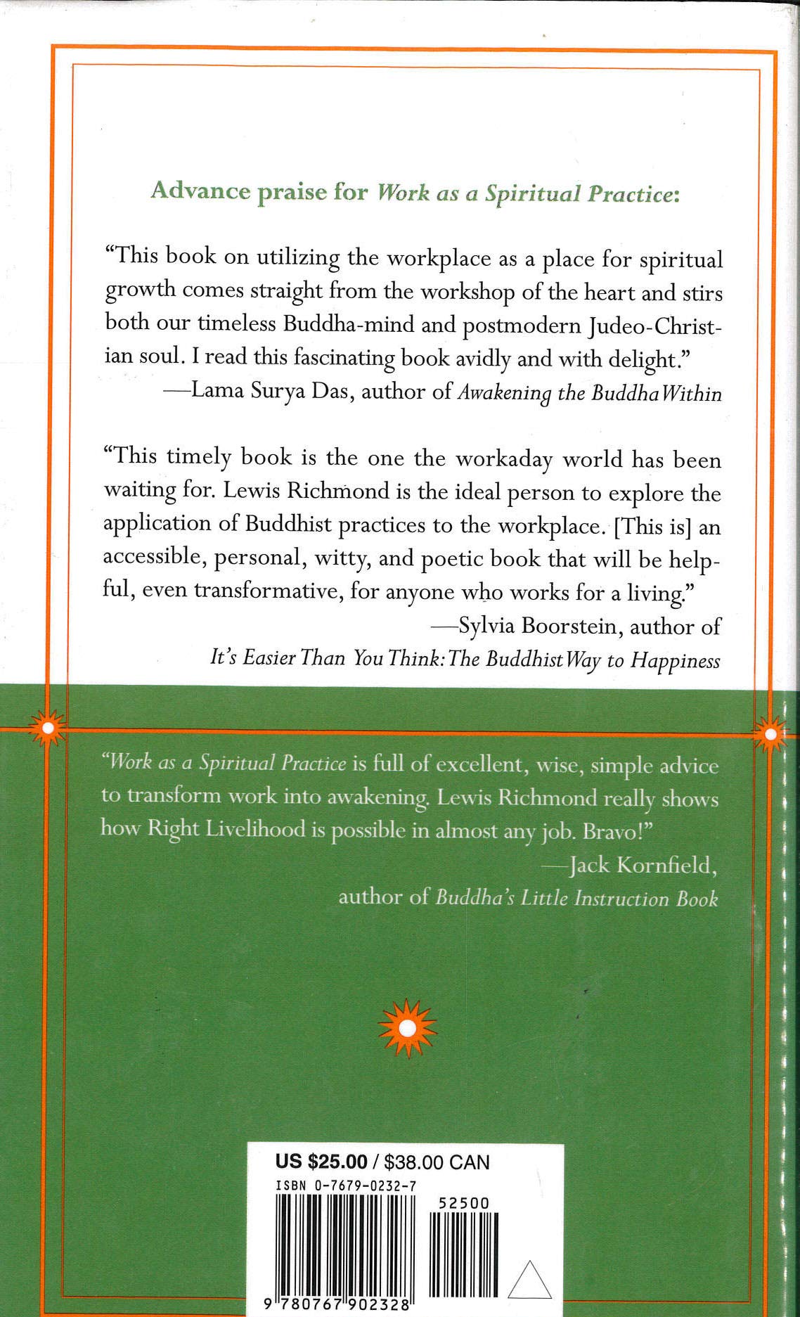 Work as a Spiritual Practice used book depot