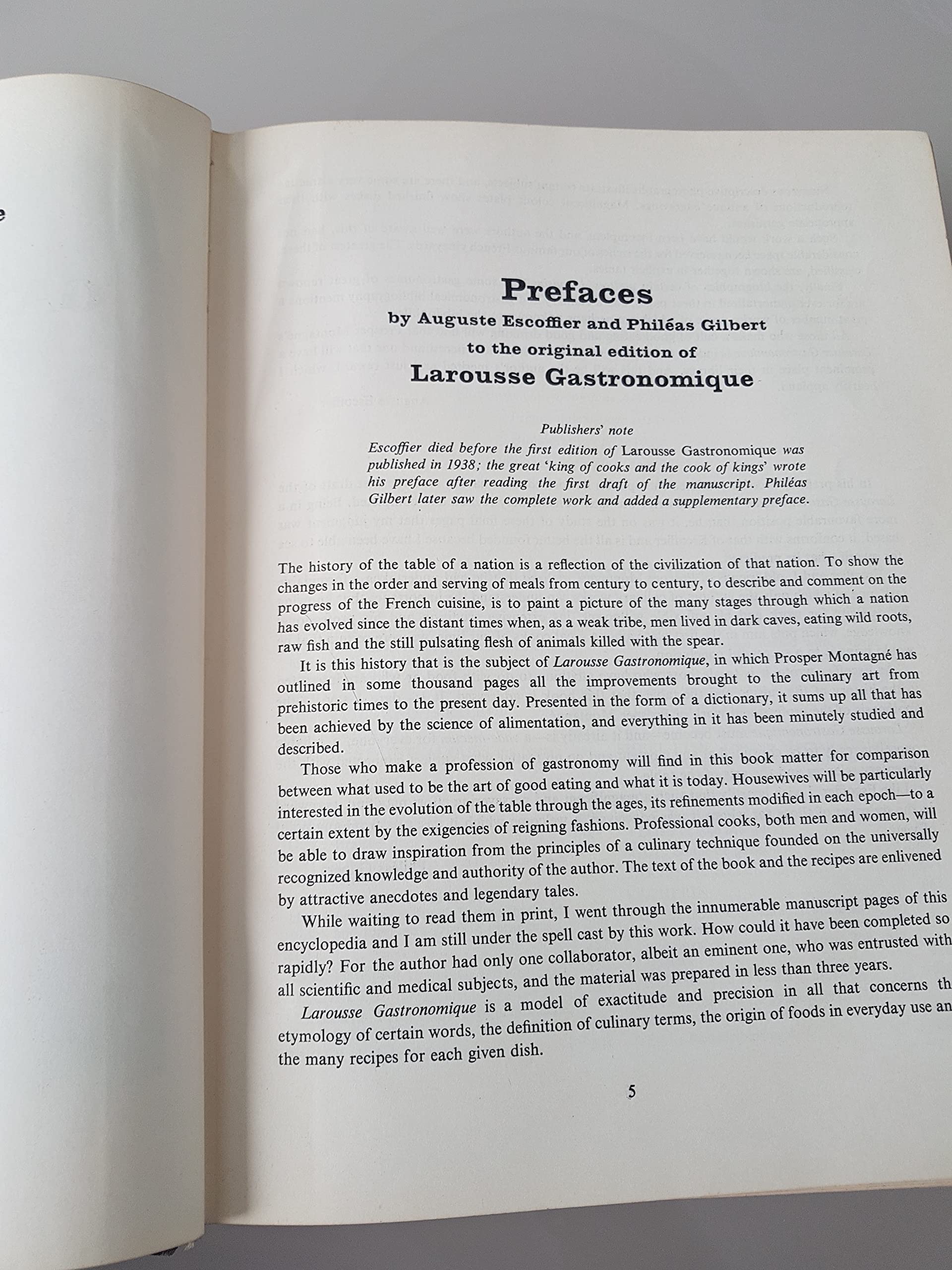 Larousse Gastronomique used book depot
