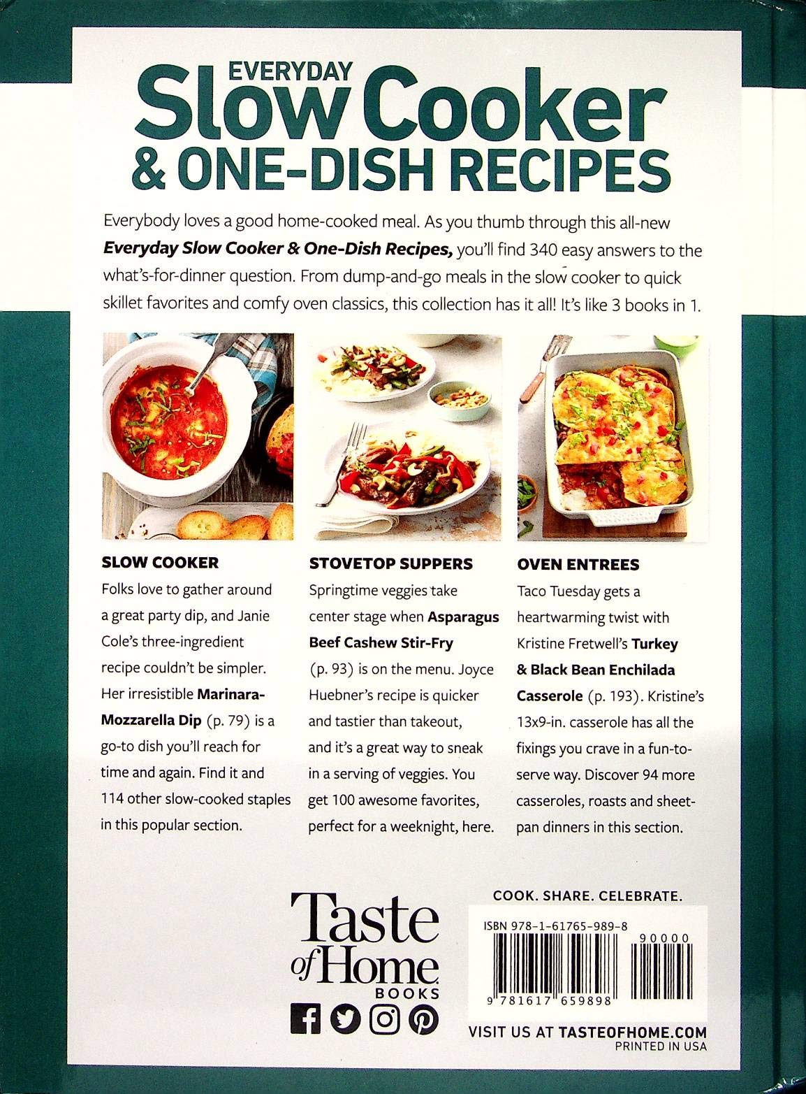 Everyday Slow Cooker & One-Dish Recipes 2020 - Taste of Home used book depot