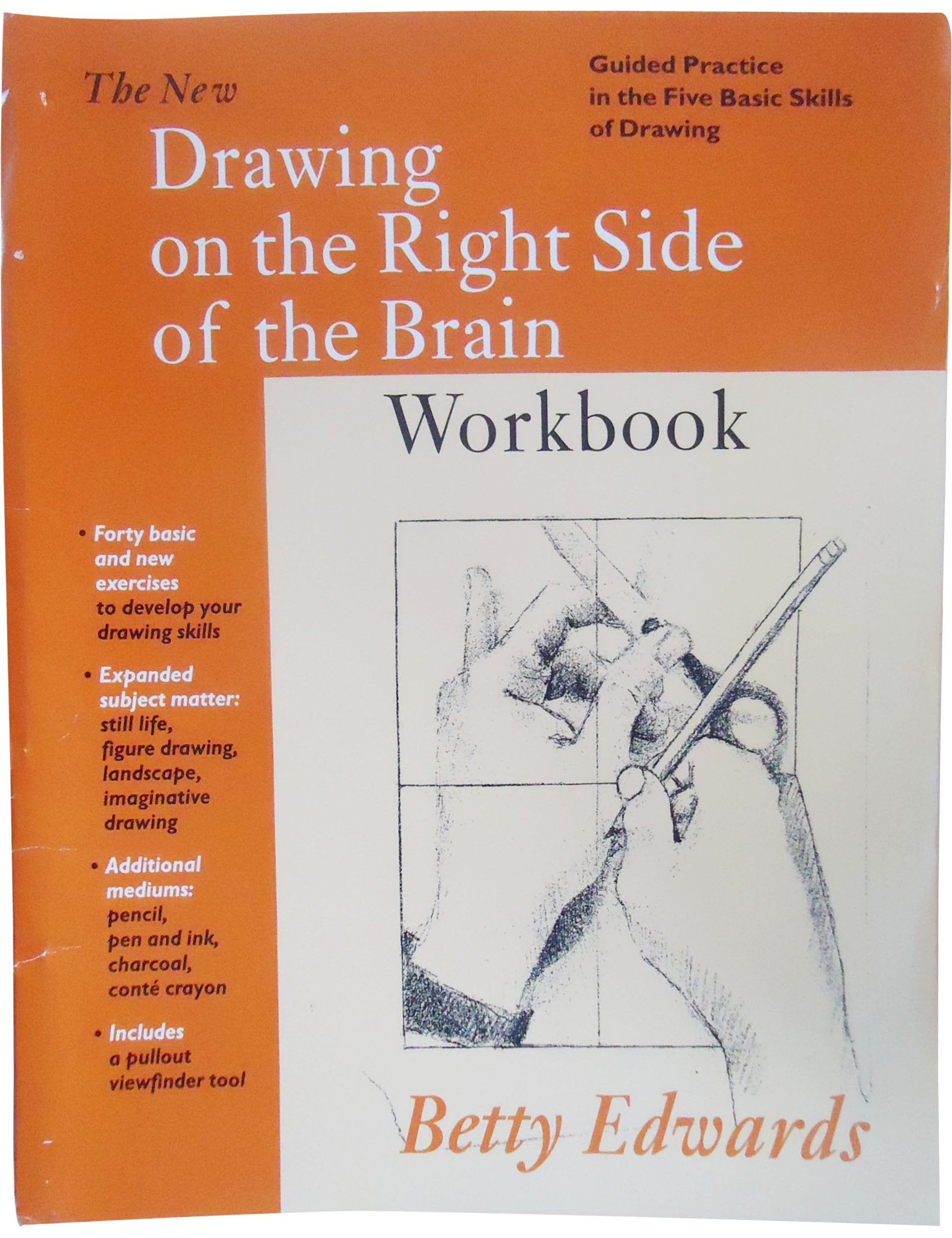 The New Drawing on the Right Side of the Brain Workbook: Guided Practice in the Five Basic Skills of Drawing used book depot