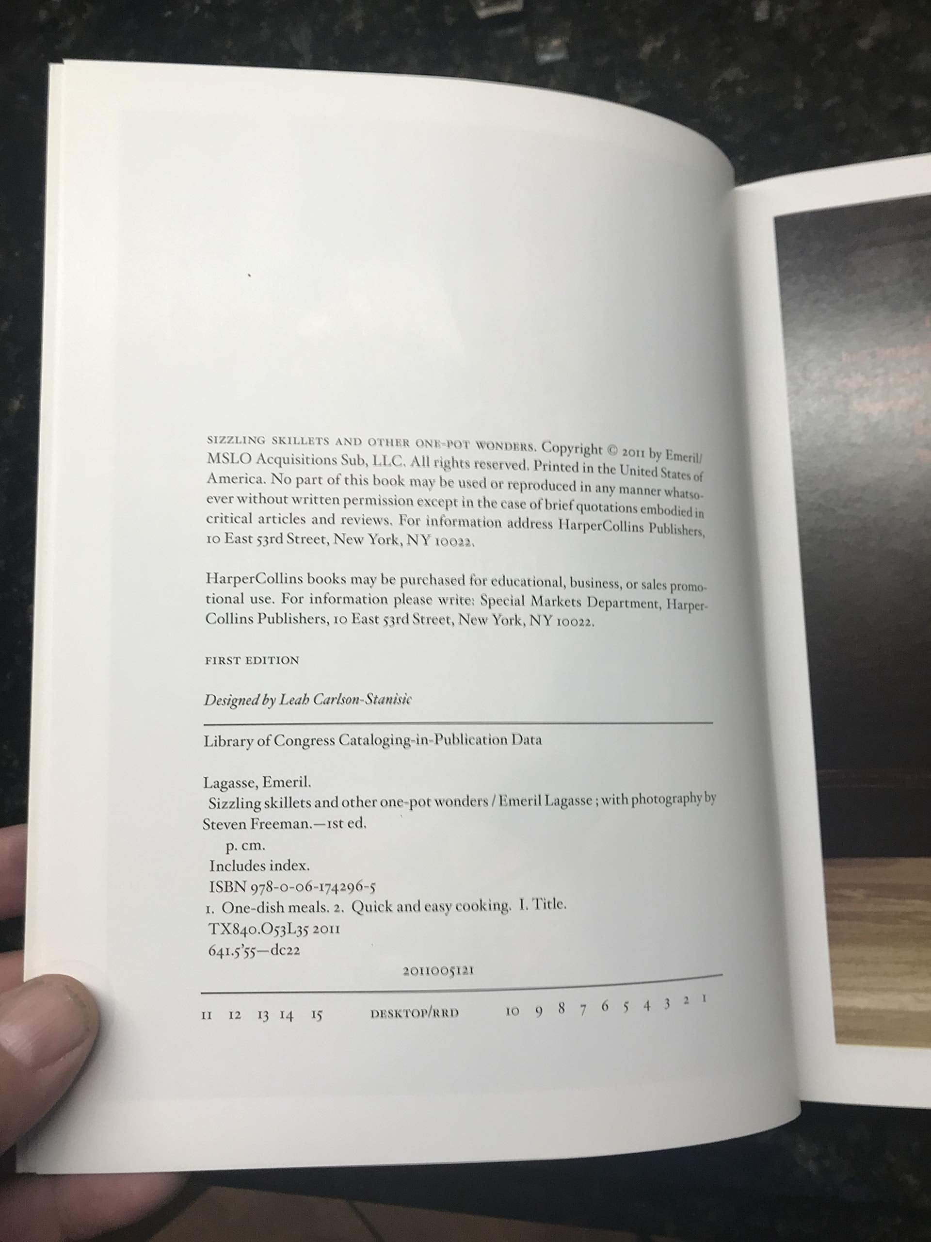 Sizzling Skillets and Other One-Pot Wonders (Emeril's) used book depot