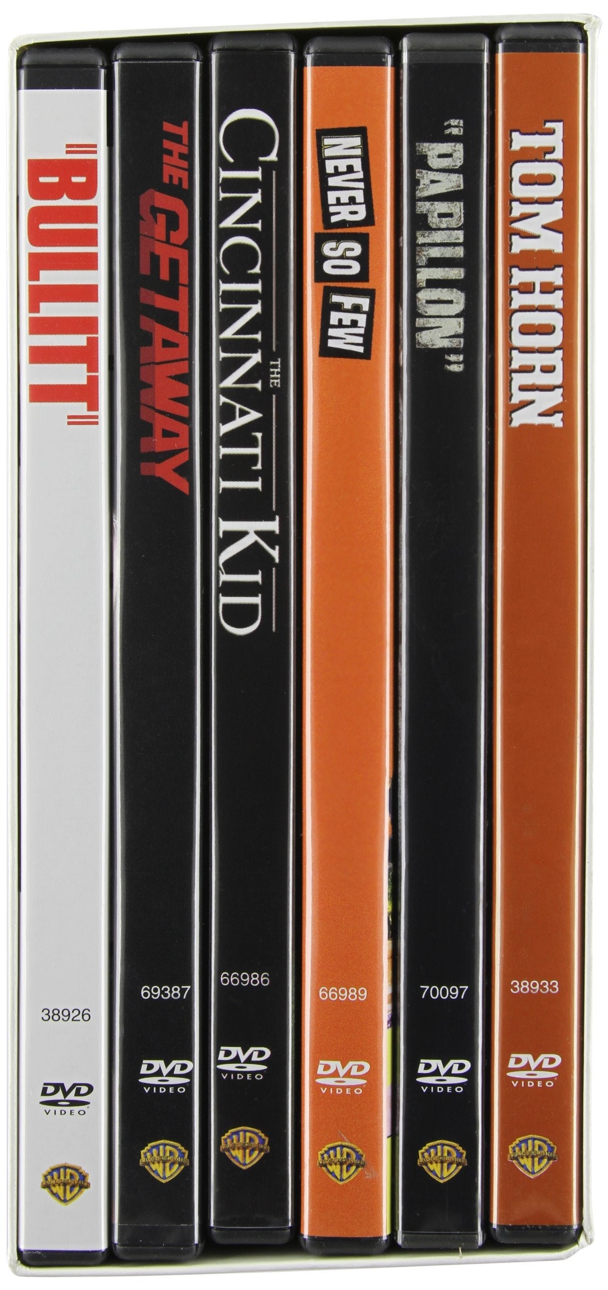 The Essential Steve McQueen Collection (Bullitt Two-Disc Special Edition / The Getaway Deluxe Edition / The Cincinnati Kid / Papillon / Tom Horn / Never So Few) used book depot