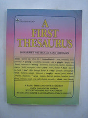 A First Thesaurus used book depot