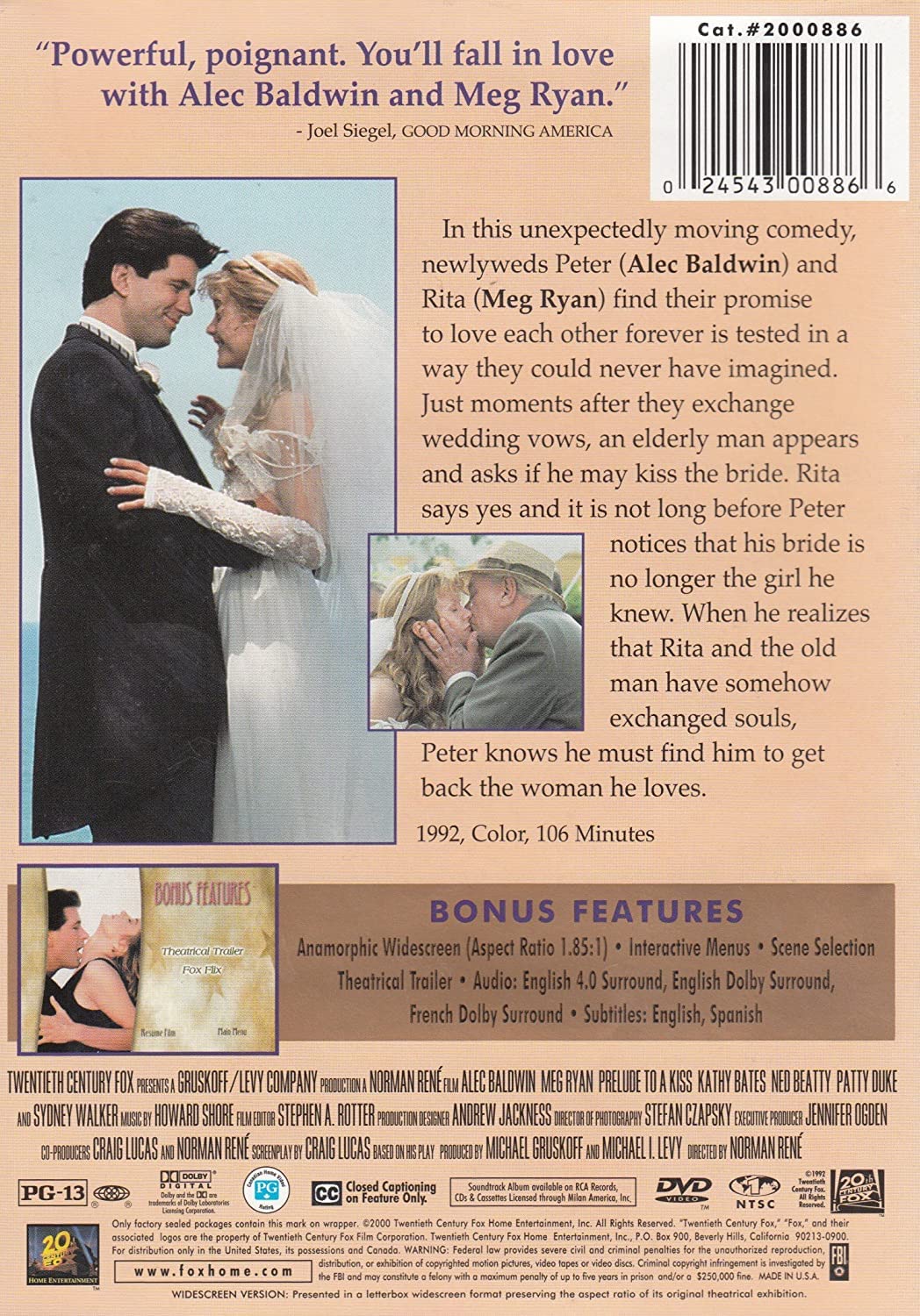 Prelude To A Kiss [DVD] used book depot