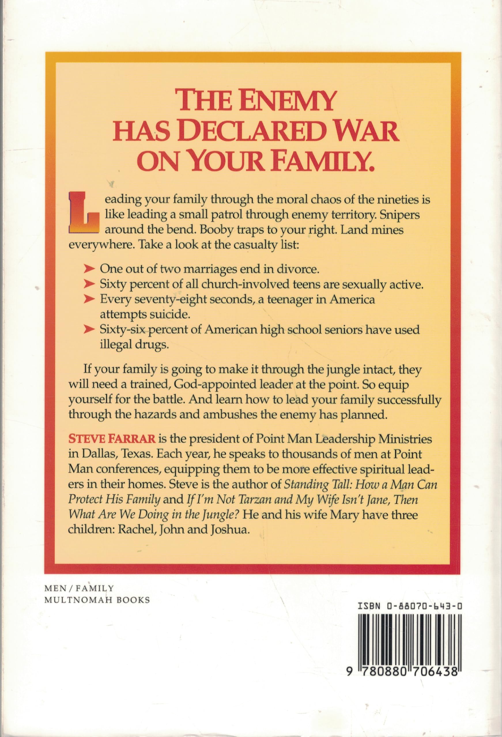 Point Man: How a Man Can Lead His Family used book depot