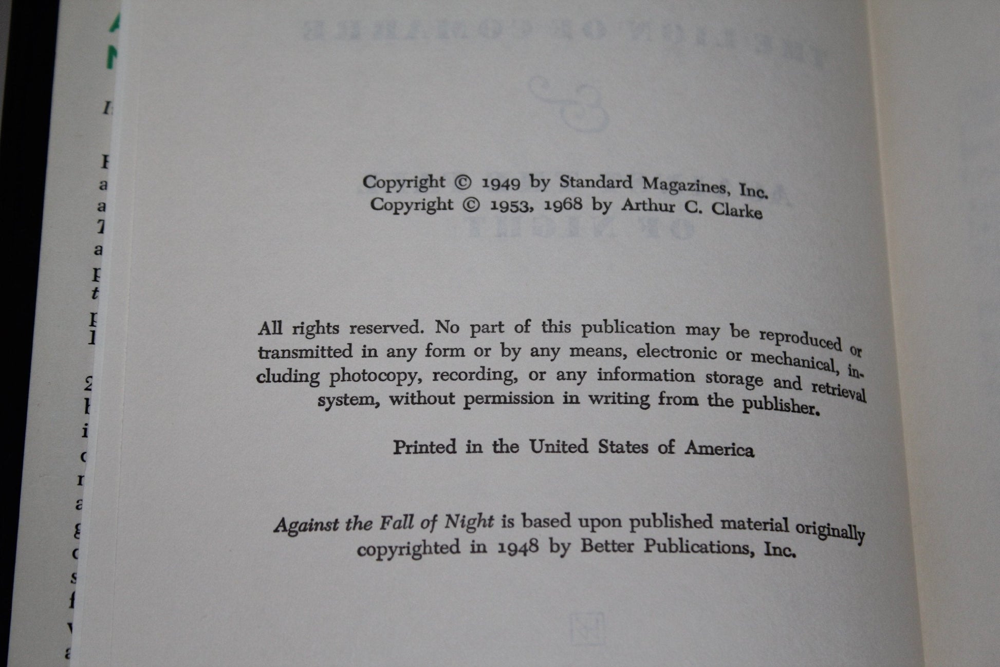 The Lion of Comarre & Against the Fall of Night used book depot