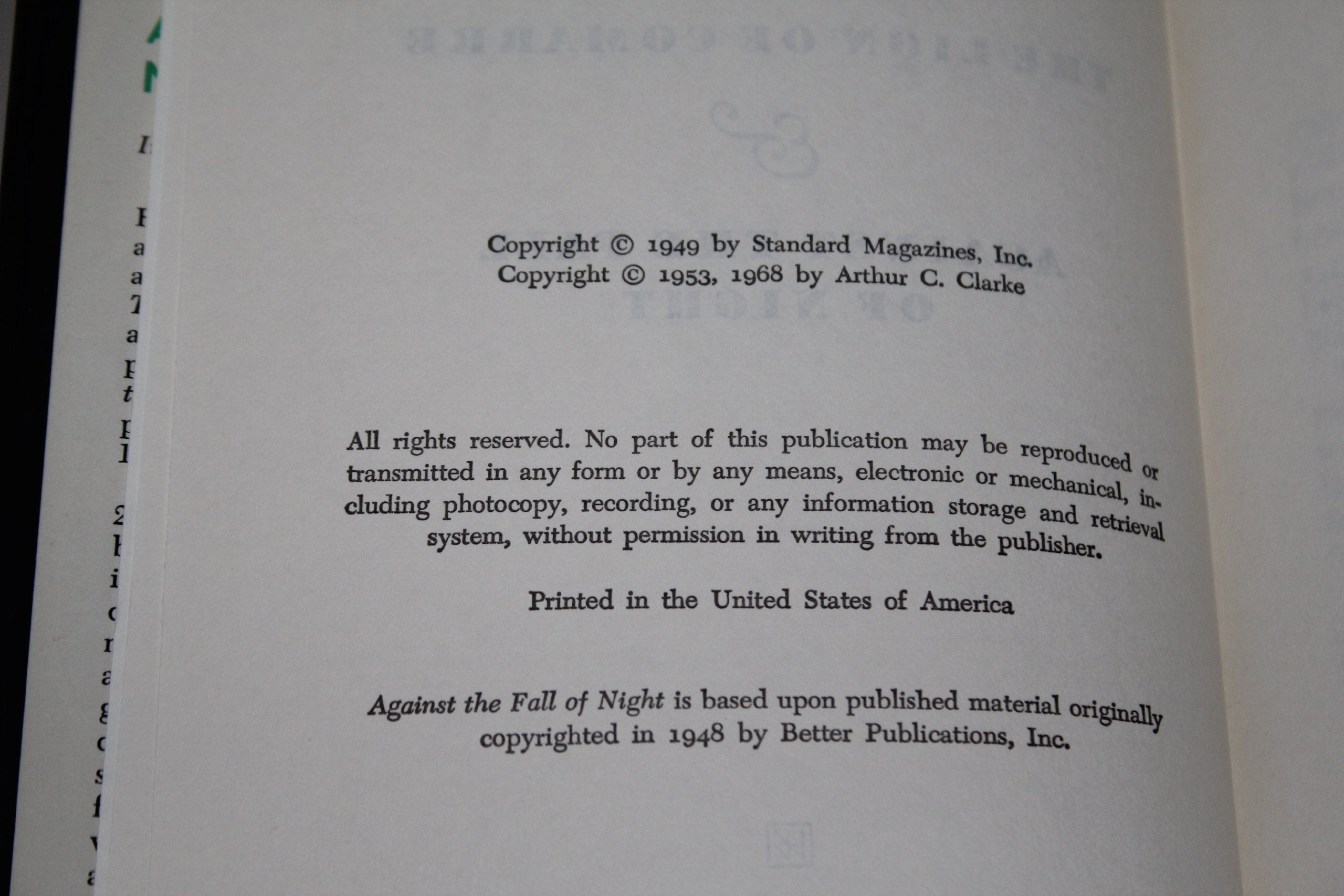 The Lion of Comarre & Against the Fall of Night used book depot