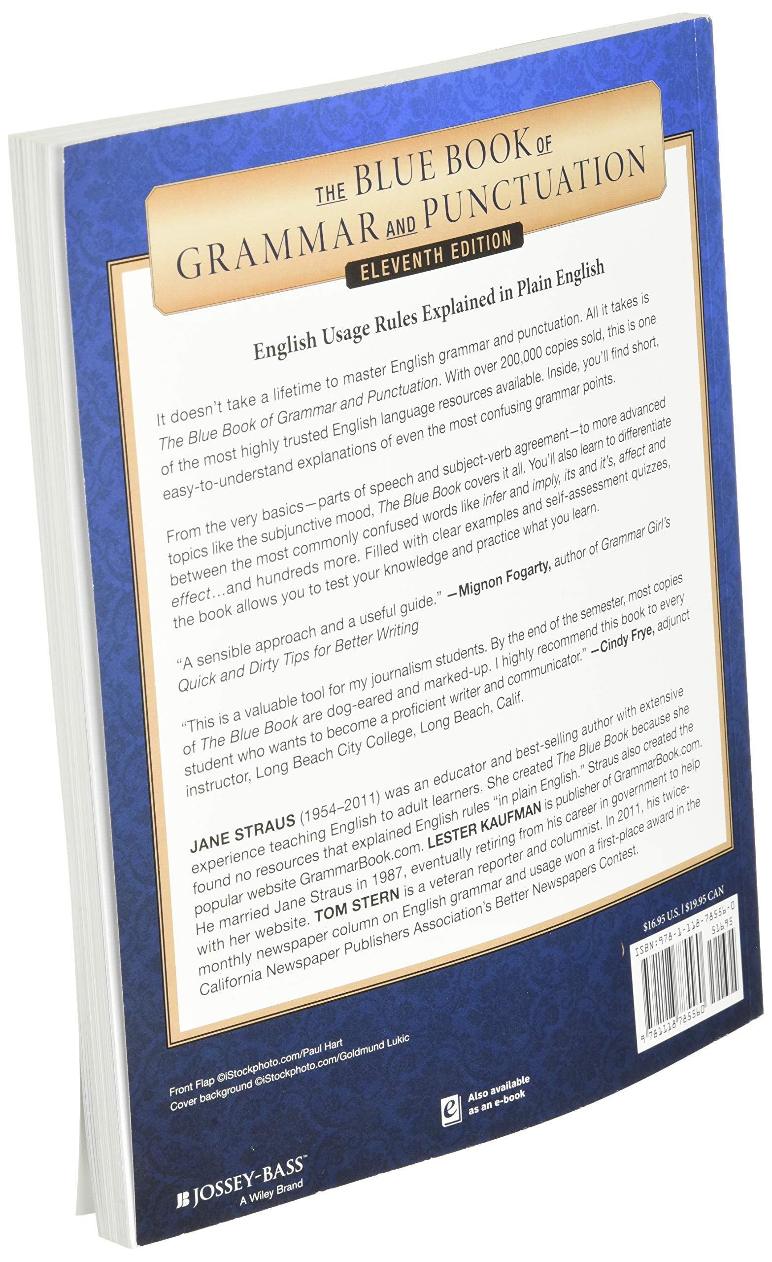 The Blue Book of Grammar and Punctuation: An Easy-to-Use Guide with Clear Rules, Real-World Examples, and Reproducible Quizzes used book depot