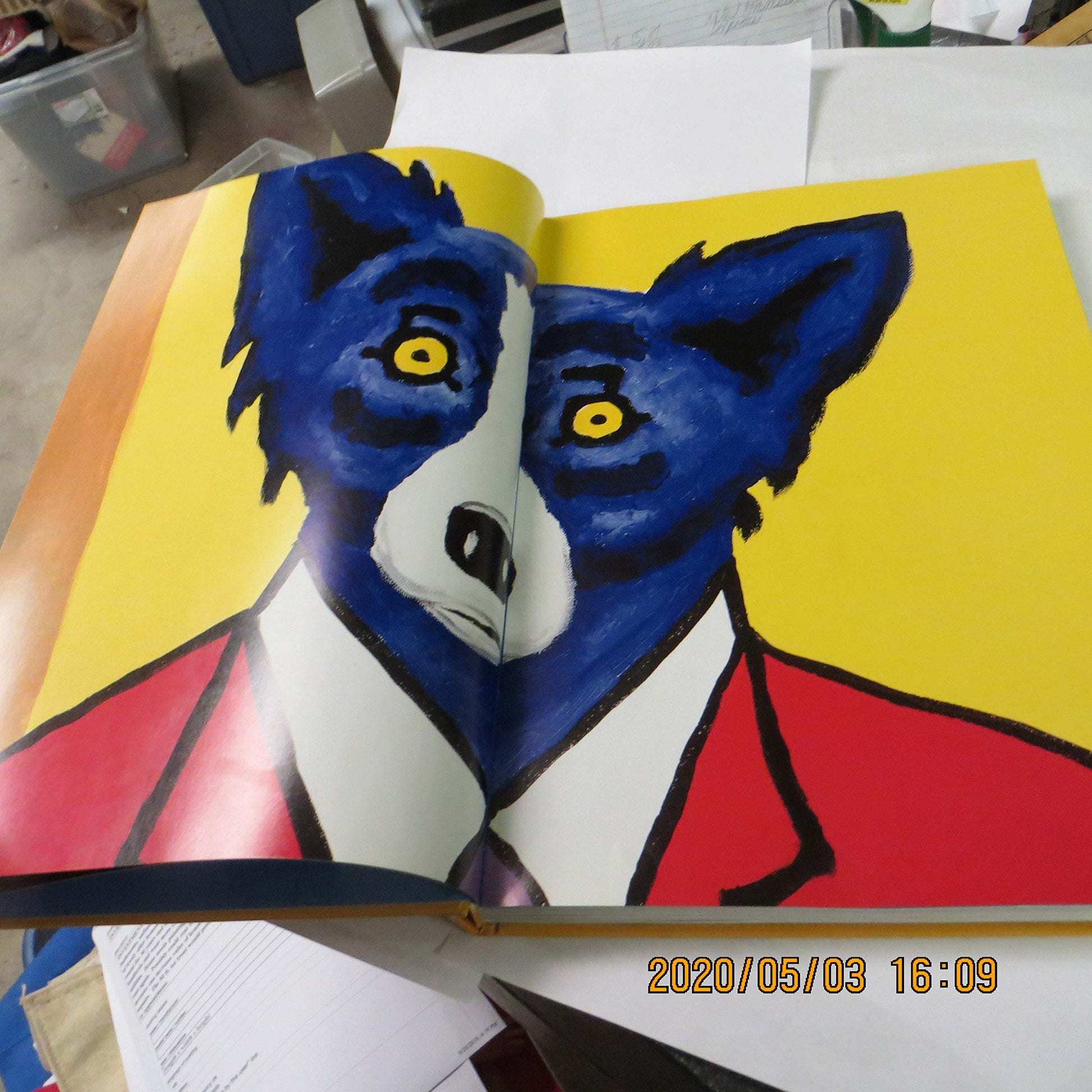 Blue Dog Man used book depot