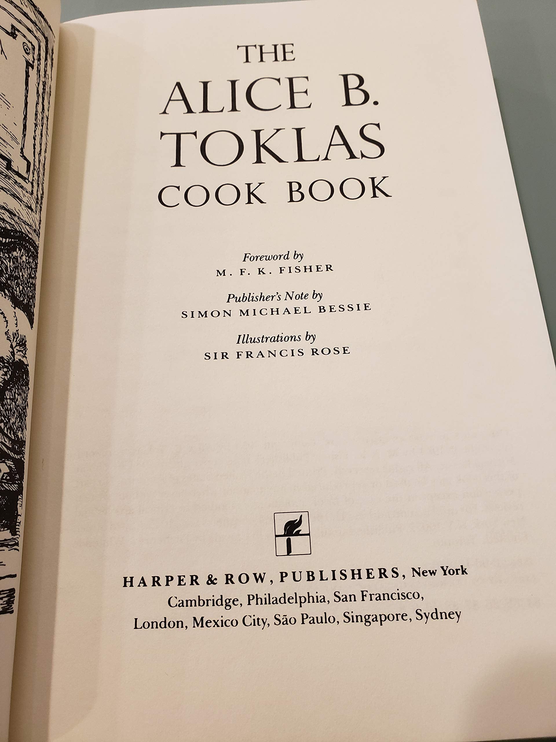 The Alice B. Toklas Cook Book used book depot