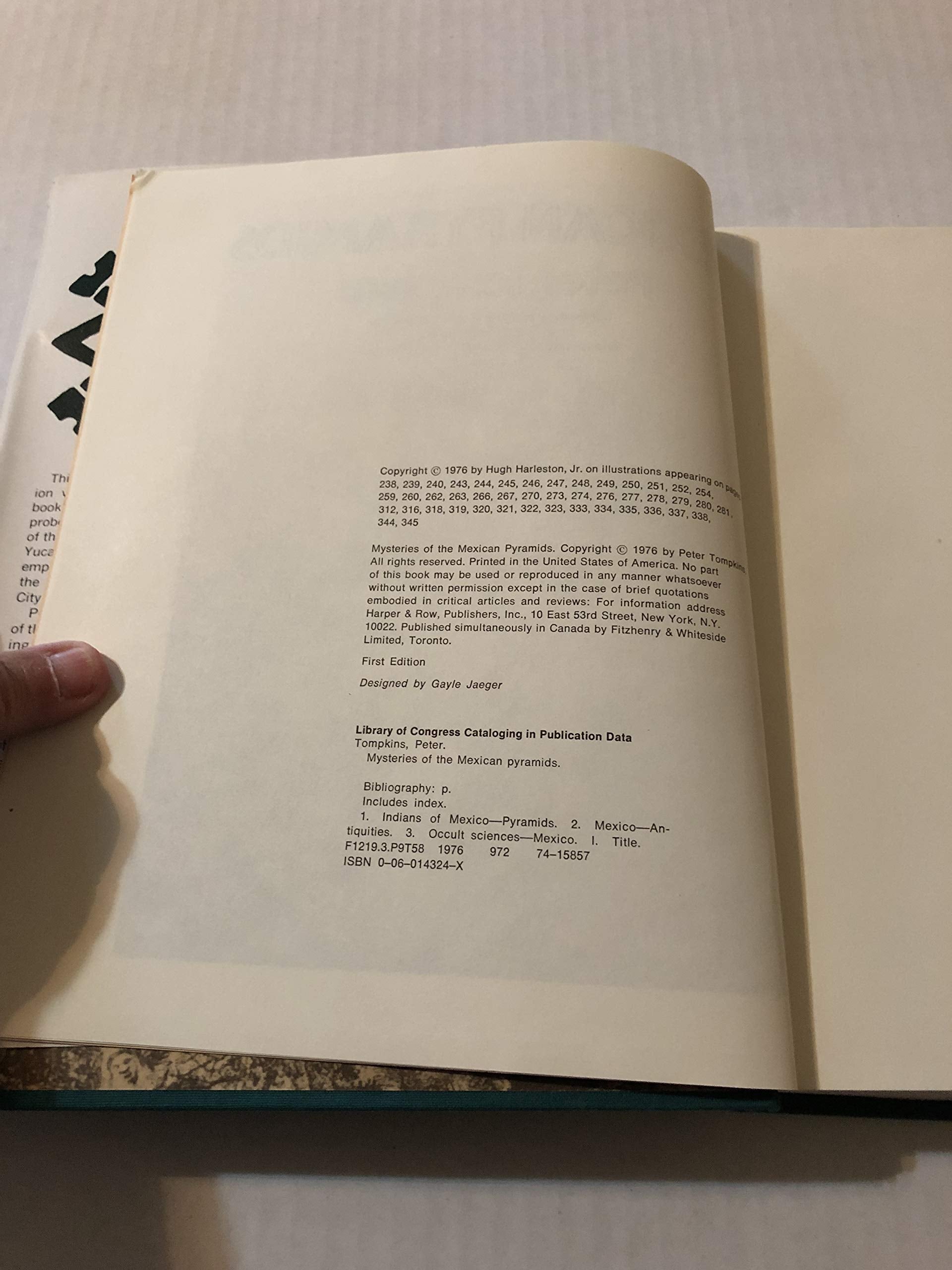 Mysteries of the Mexican Pyramids used book depot