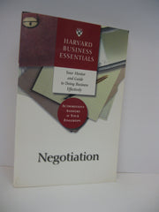 Negotiation (Harvard Business Essentials Series) used book depot