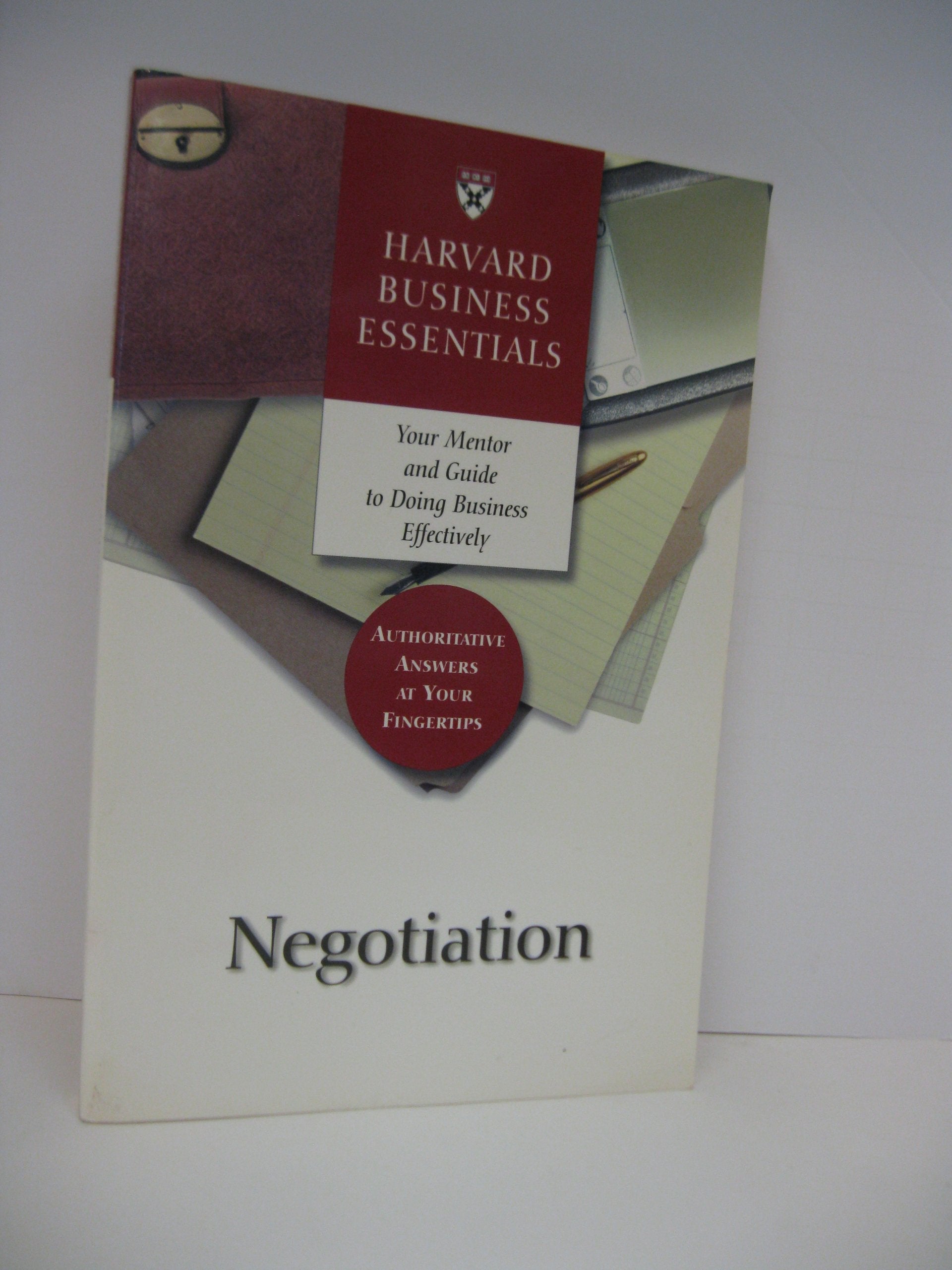 Negotiation (Harvard Business Essentials Series) used book depot