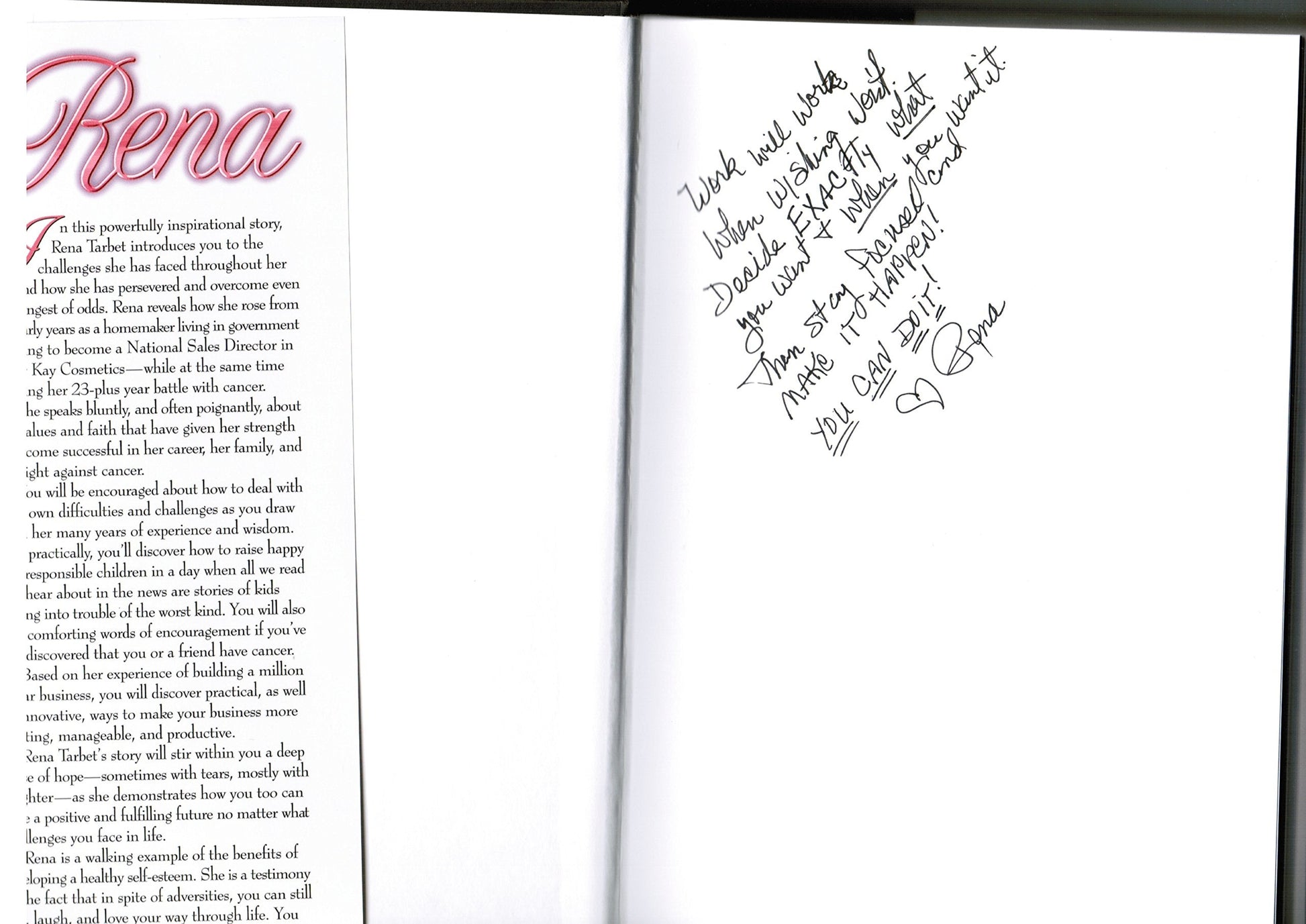 Rena: How to Succeed in Spite of Life's Challenges used book depot