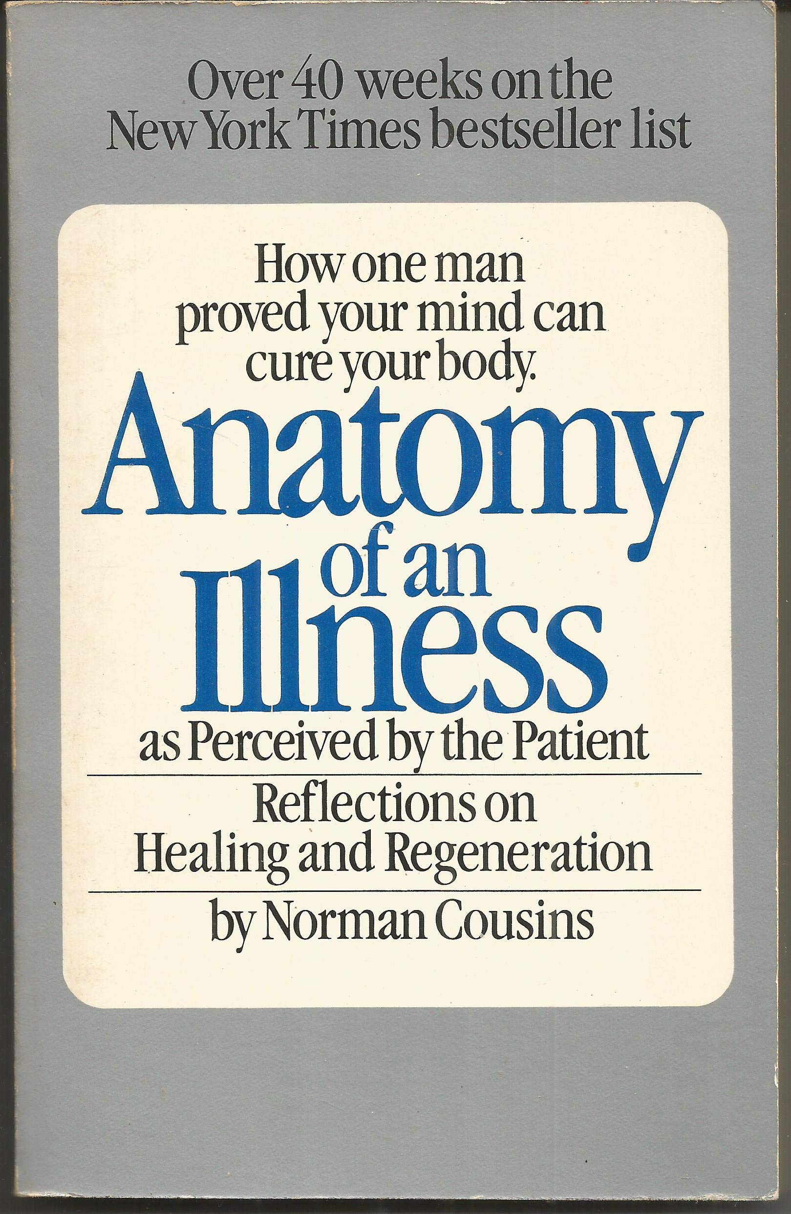 Anatomy of an Illness as Perceived by the Patient used book depot