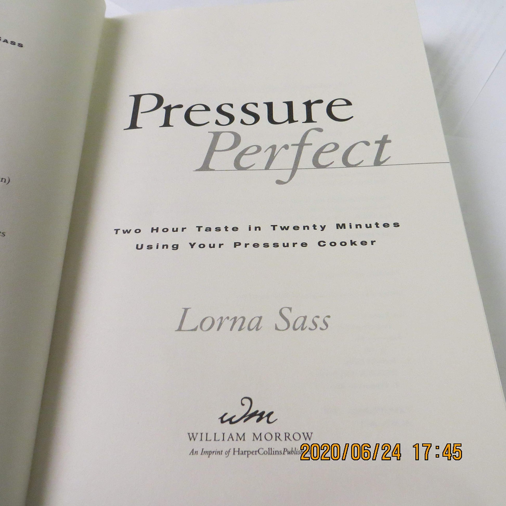Pressure Perfect: Two Hour Taste in Twenty Minutes Using Your Pressure Cooker used book depot