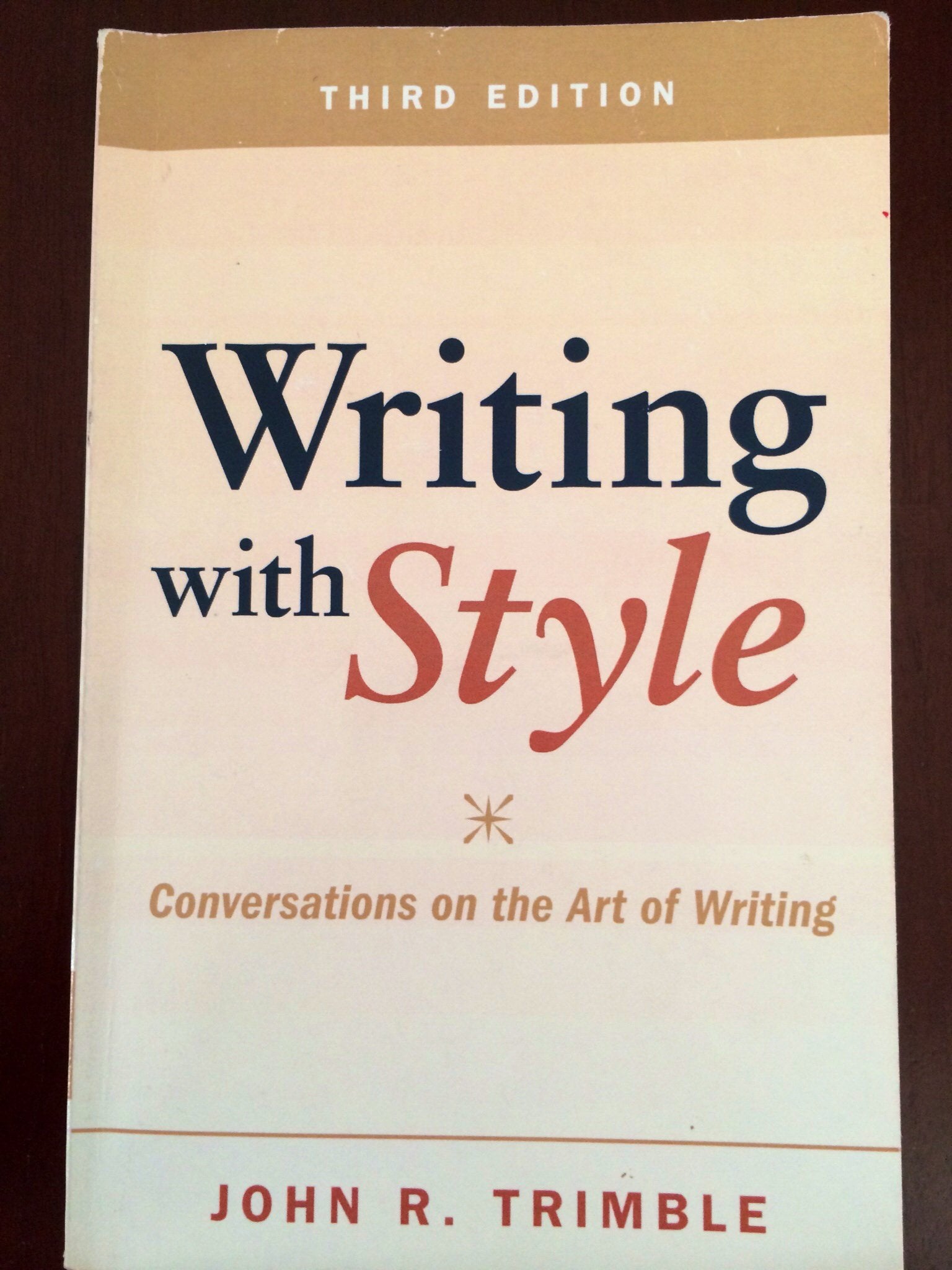 Writing with Style: Conversations on the Art of Writing used book depot