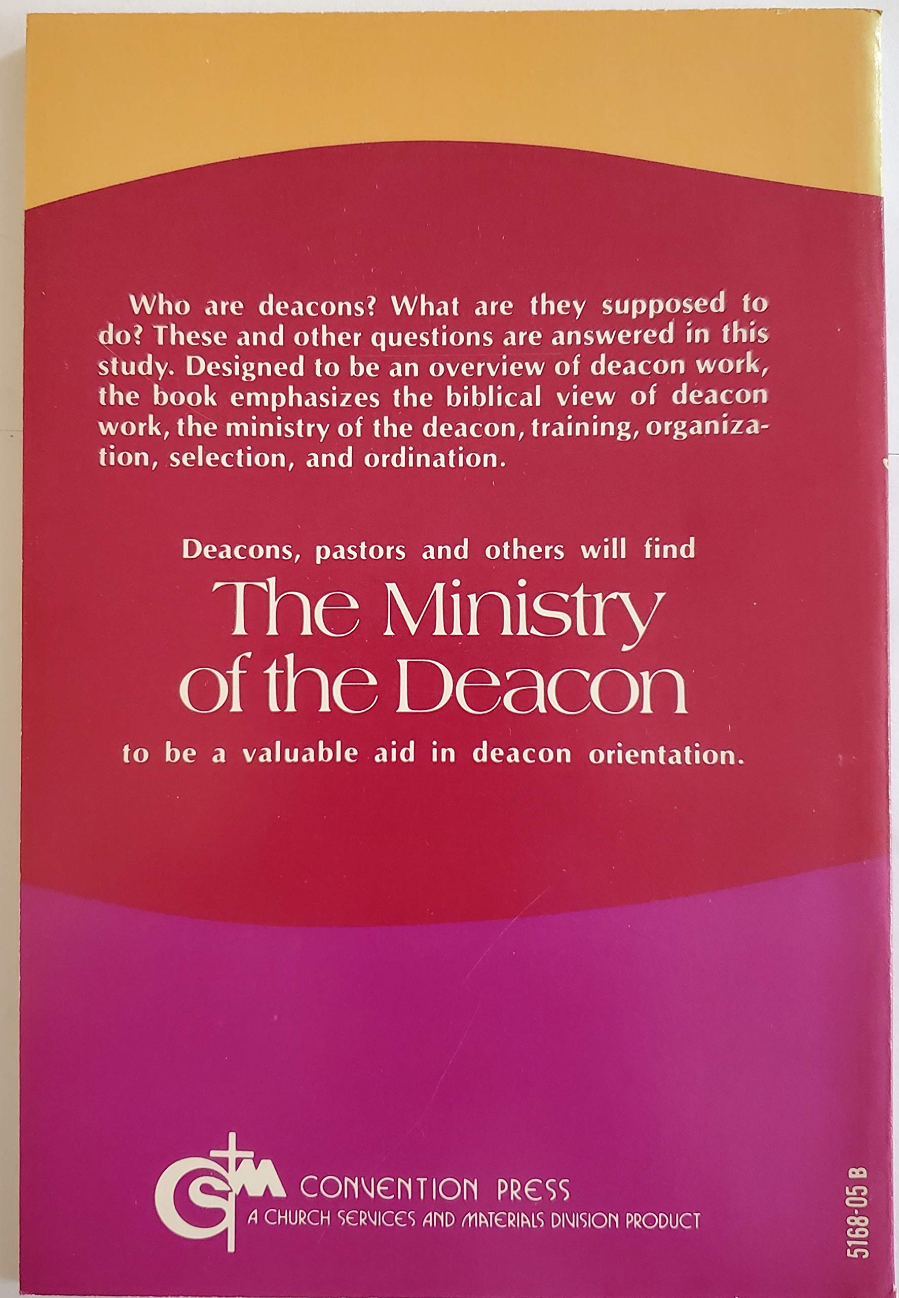 The ministry of the deacon used book depot