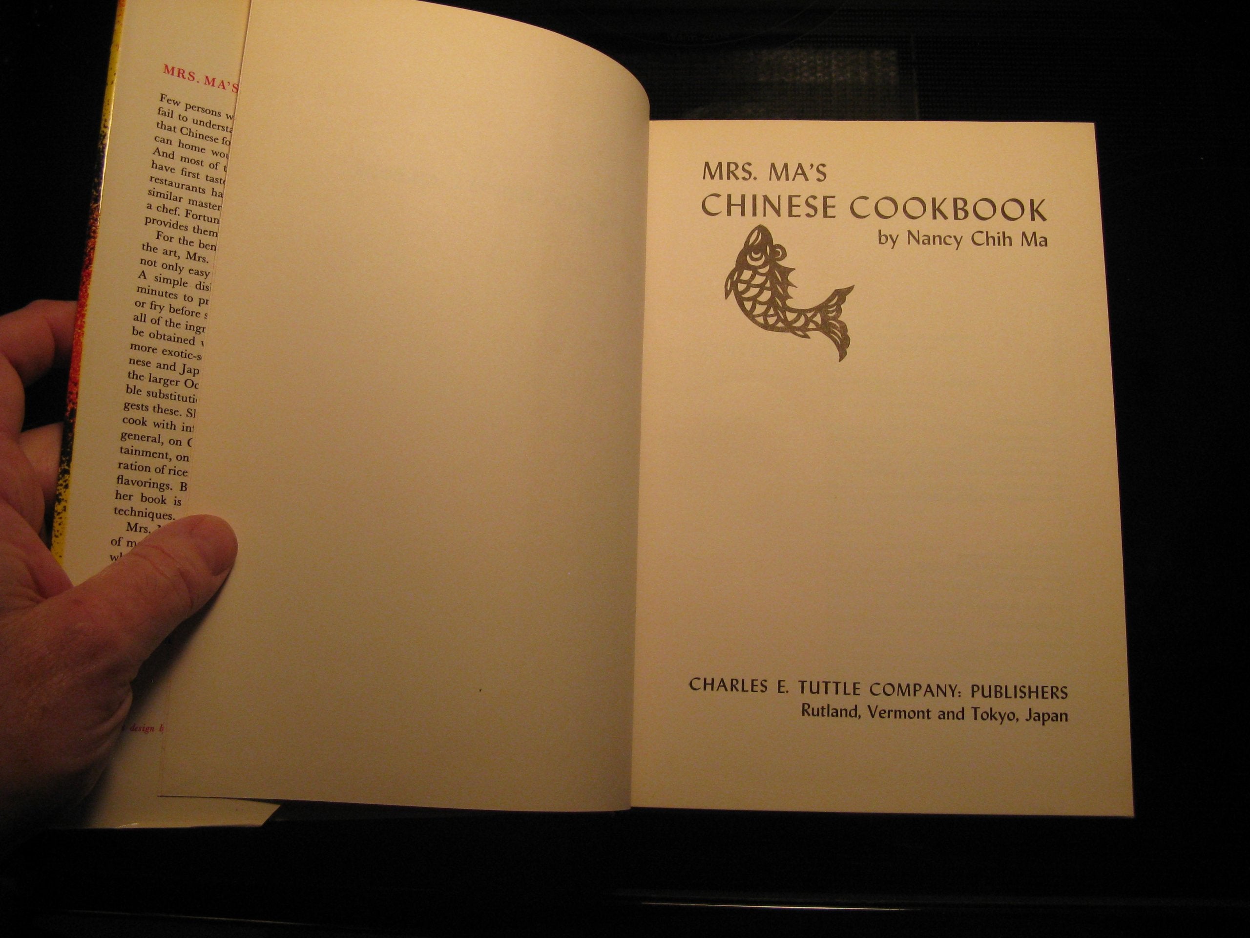 Mrs. Ma's Chinese Cookbook