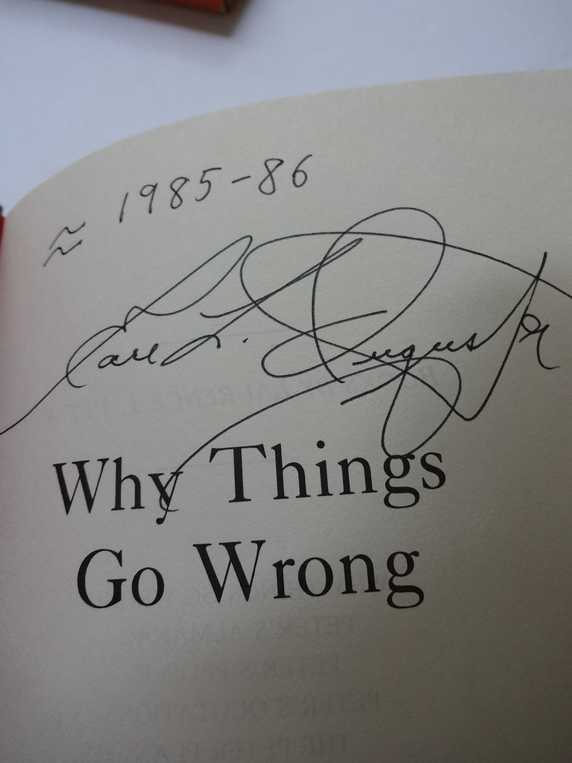 Why Things Go Wrong or the Peter Principle Revisited used book depot