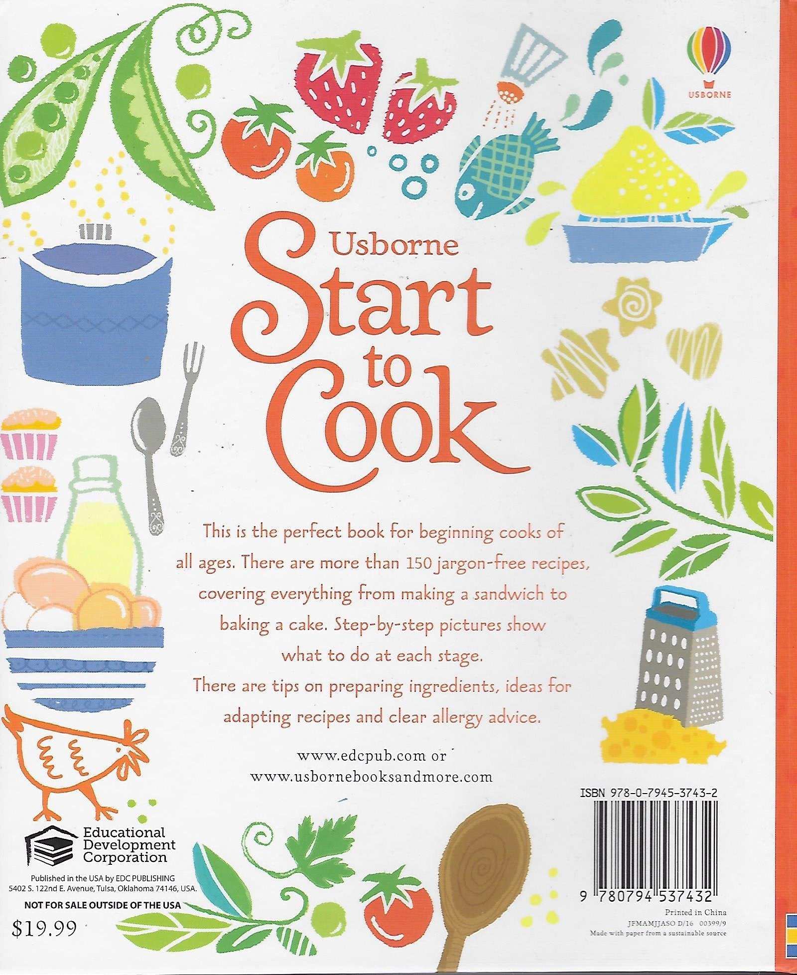 Usborne Books Start to Cook used book depot