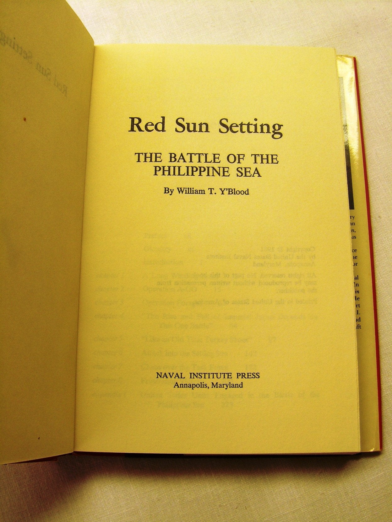 Red Sun Setting: The Battle of the Philippine Sea used book depot