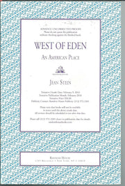 West of Eden: An American Place used book depot