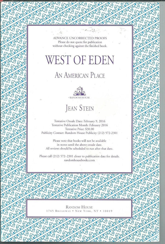 West of Eden: An American Place